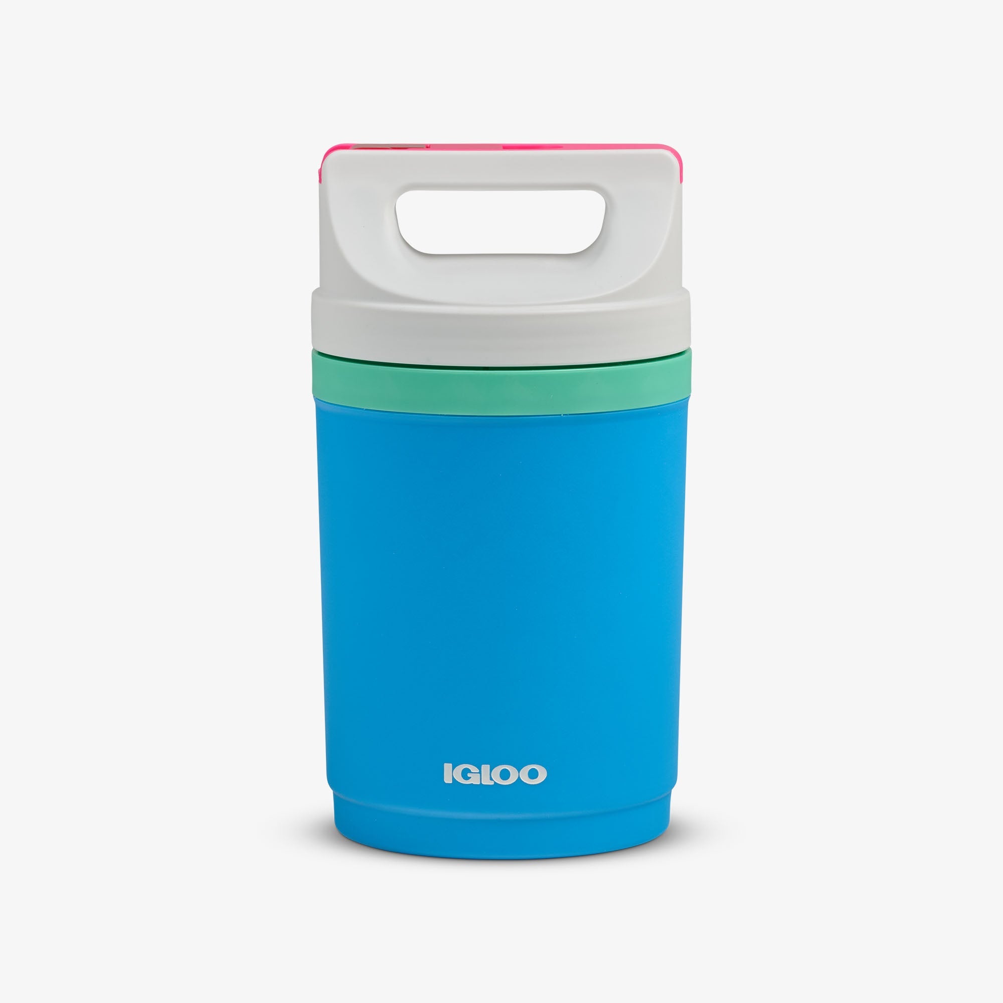 Retro Playmate Half Gallon Jug V0 - Carolina Blue - Front View