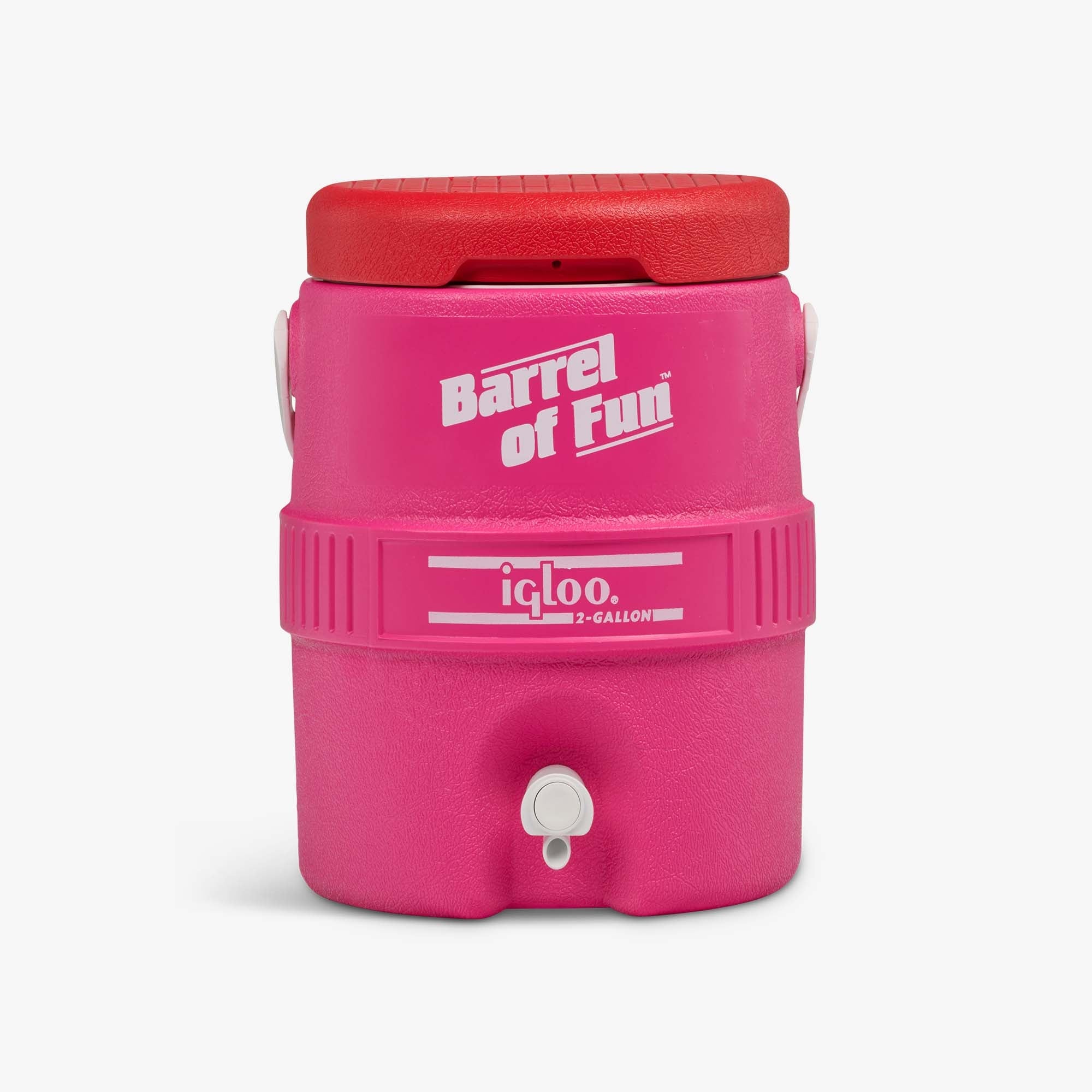 Retro Barrel of Fun 2 Gallon Jug U2 - Tutti Frutti - Front View