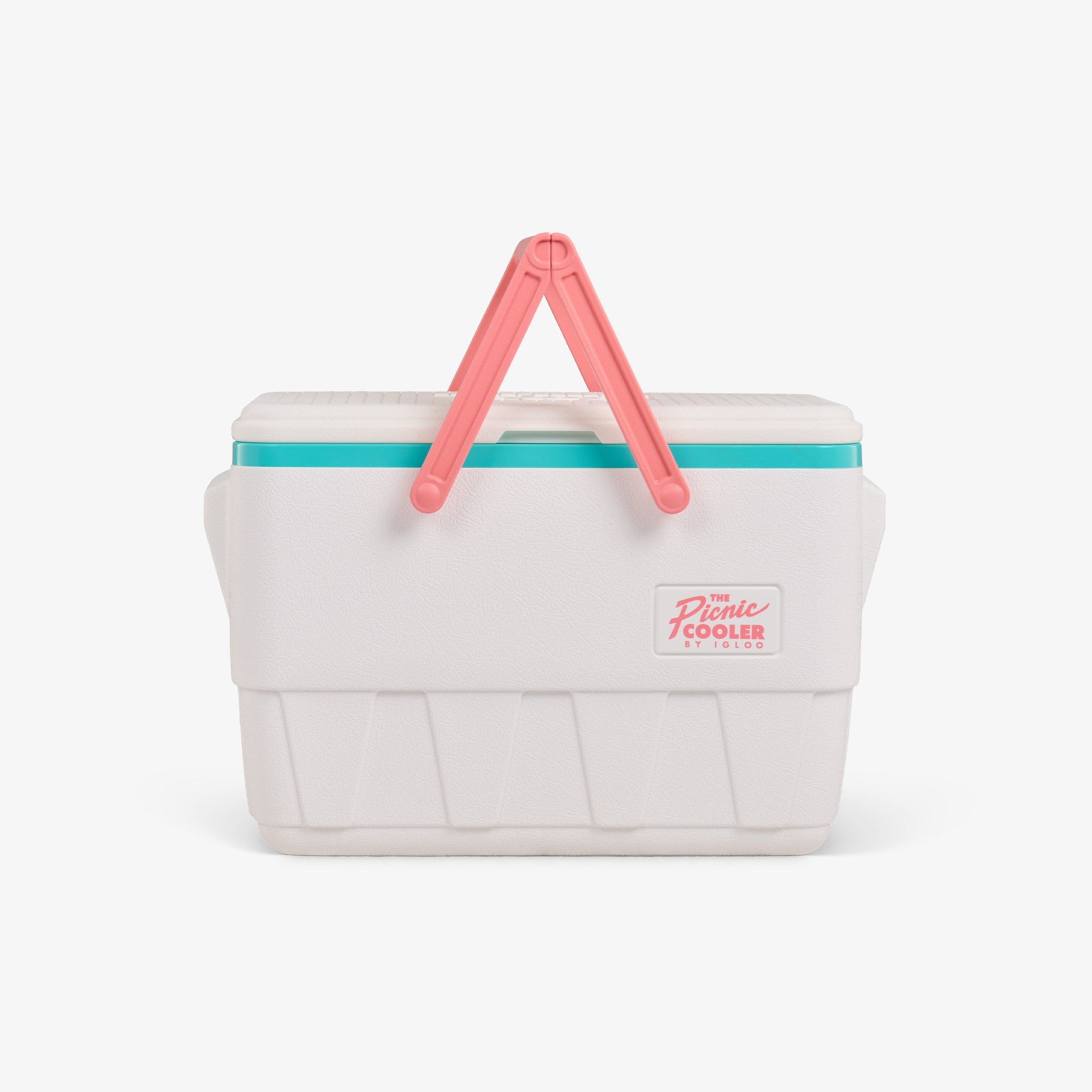 Retro Picnic Basket 25 Qt Cooler U0 - White - Strap View