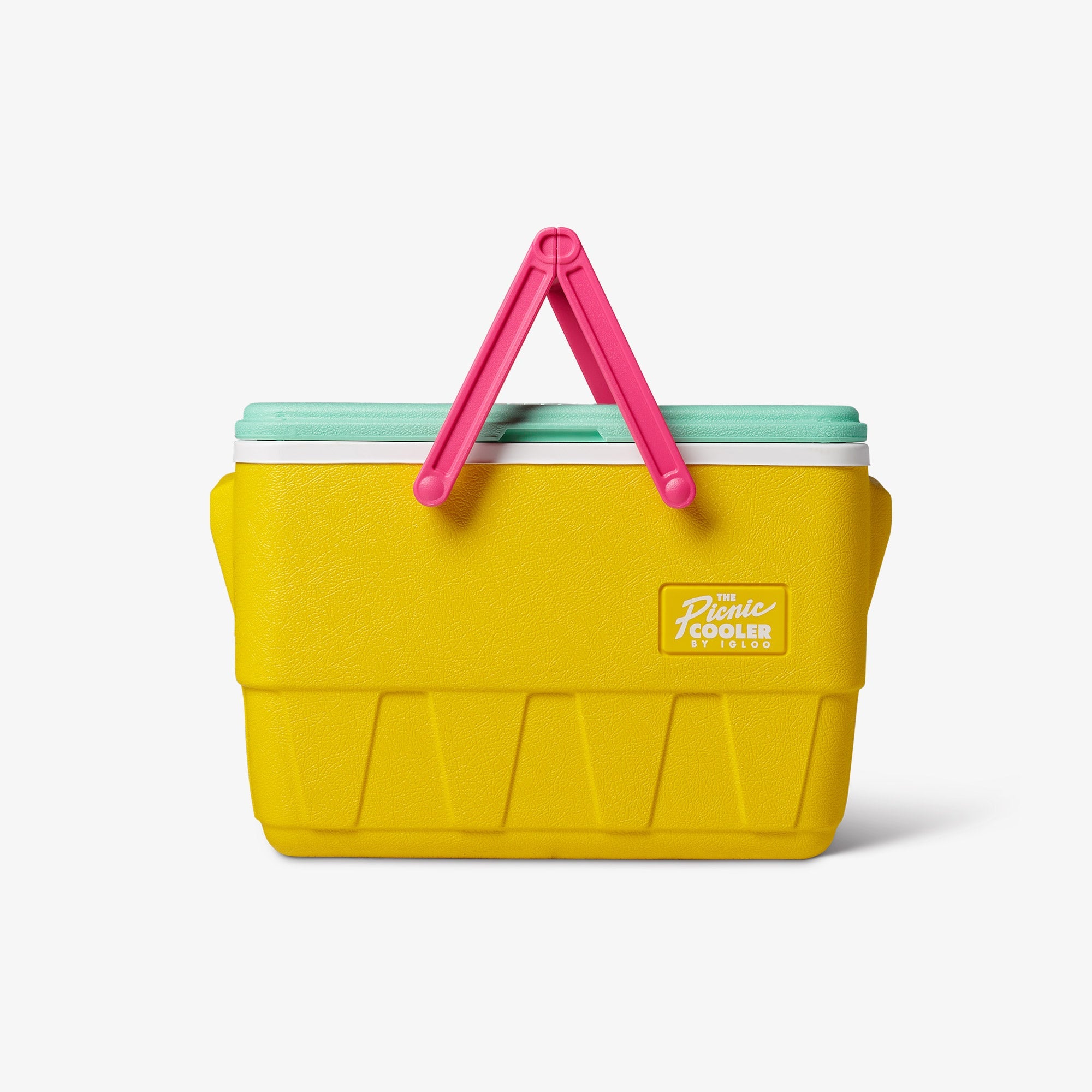 Retro Picnic Basket 25 Qt Cooler U0 - Yellow - Product View