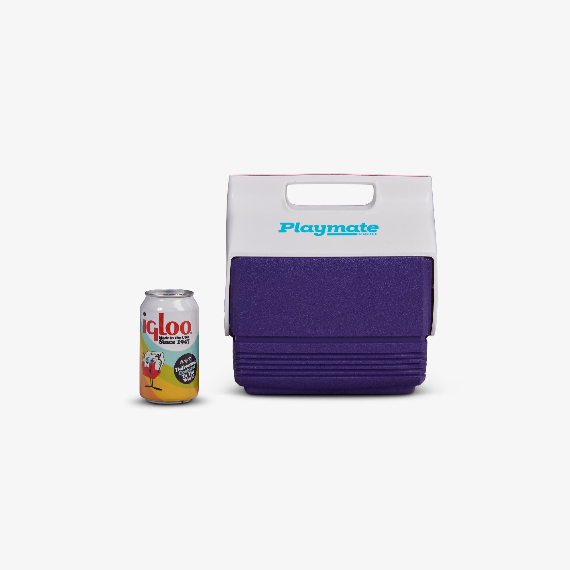 Retro Playmate Mini 4 Qt Cooler S4 - Purple - Product View