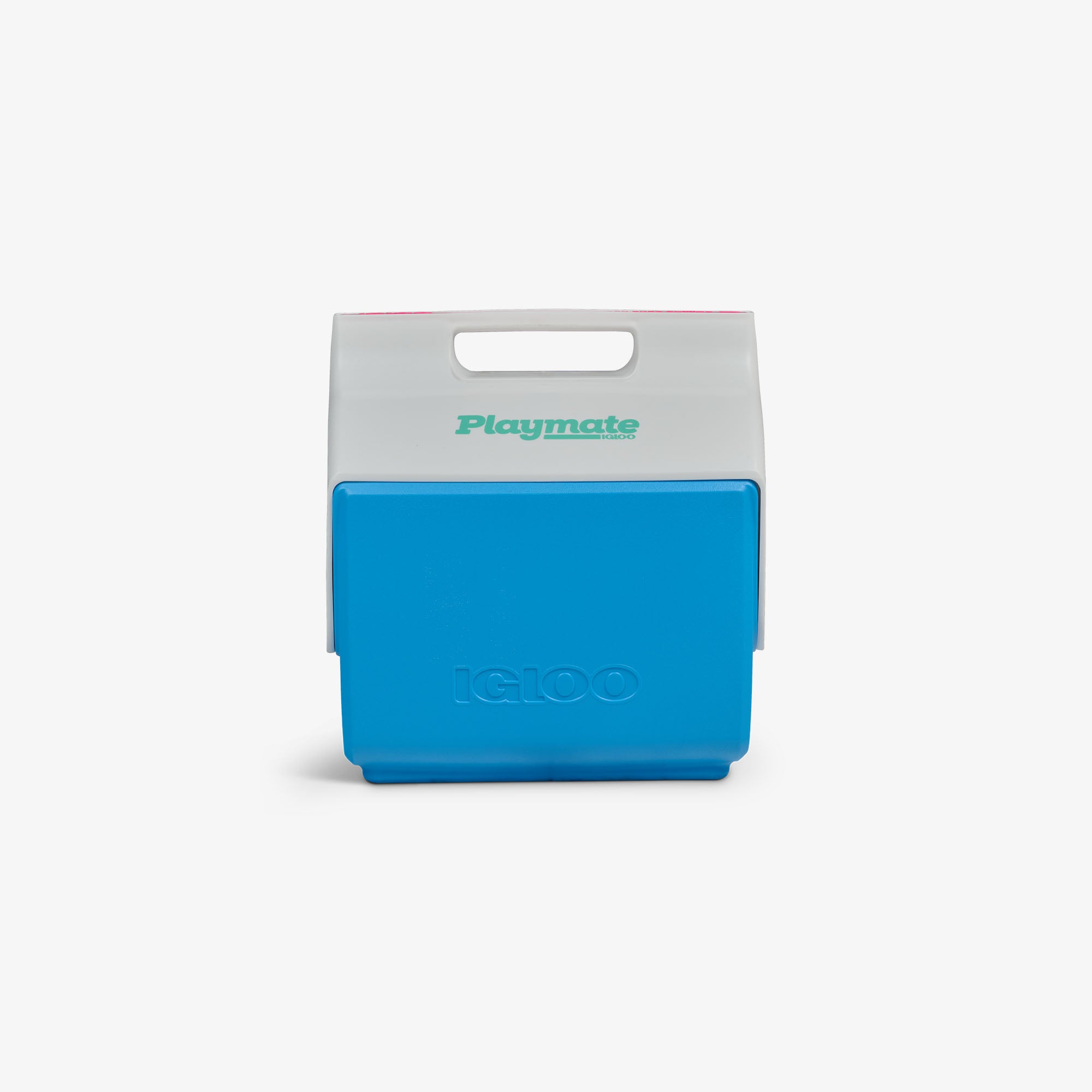 Retro Little Playmate 7 Qt Cooler J6 - Carolina Blue - Front View