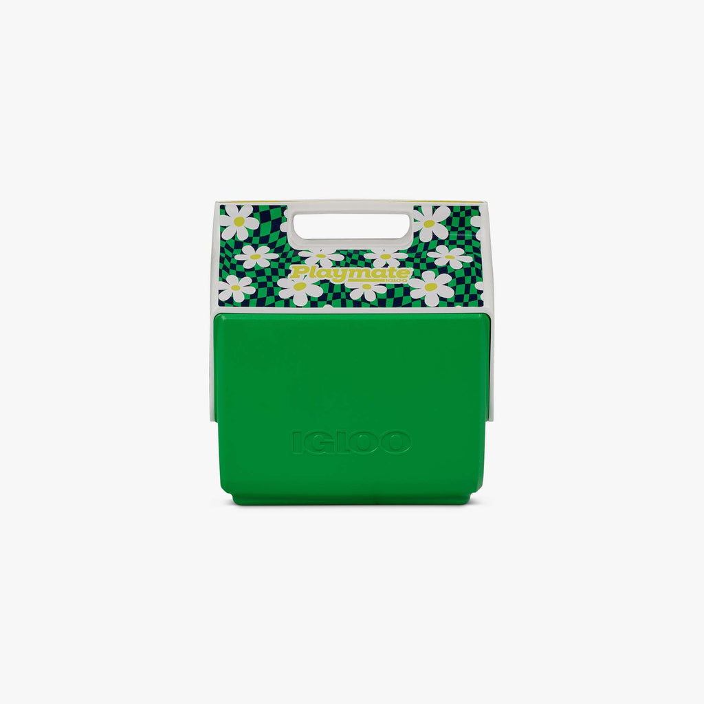 Retro Little Playmate 7 Qt Cooler J6 - Psychedelic Daisy - Front View