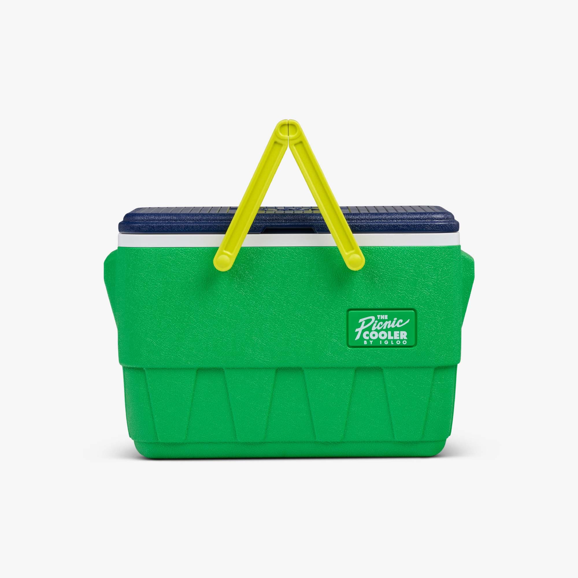 Retro Picnic Basket 25 Qt Cooler U0 - Whistle Green - Front View
