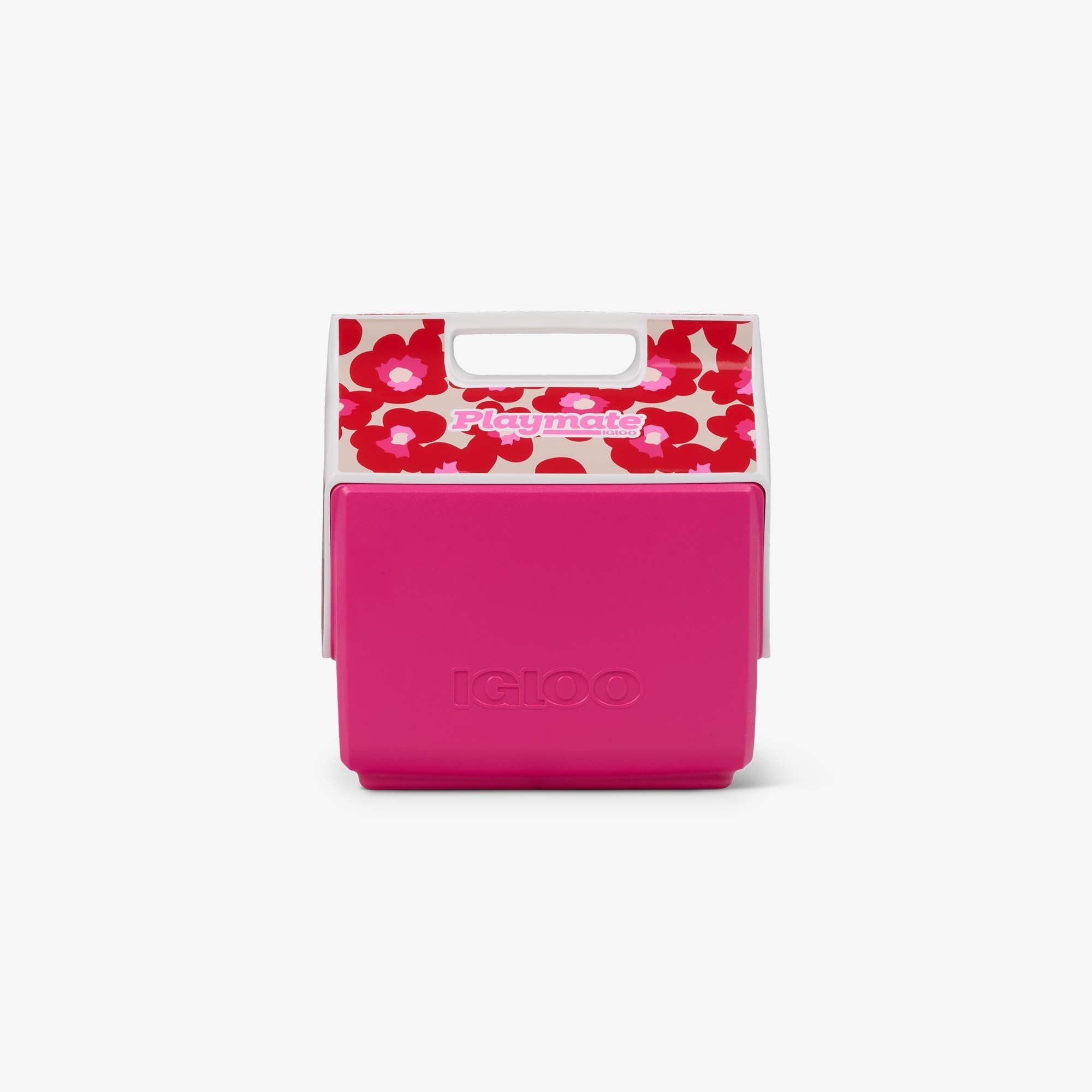 Retro Little Playmate 7 Qt Cooler J6 - Mod Floral - Front View