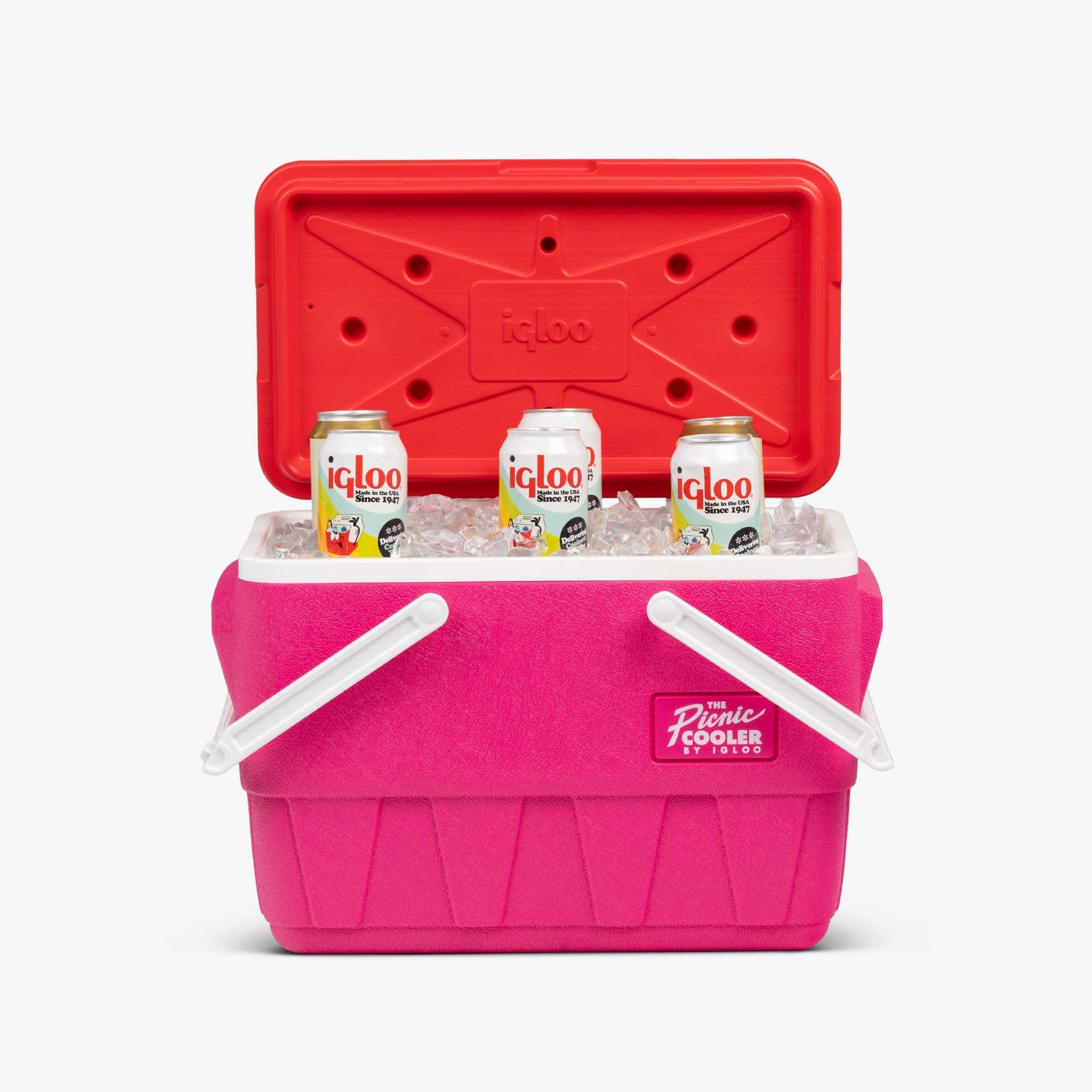 Retro Picnic Basket 25 Qt Cooler U0 - Tutti Frutti - Product View