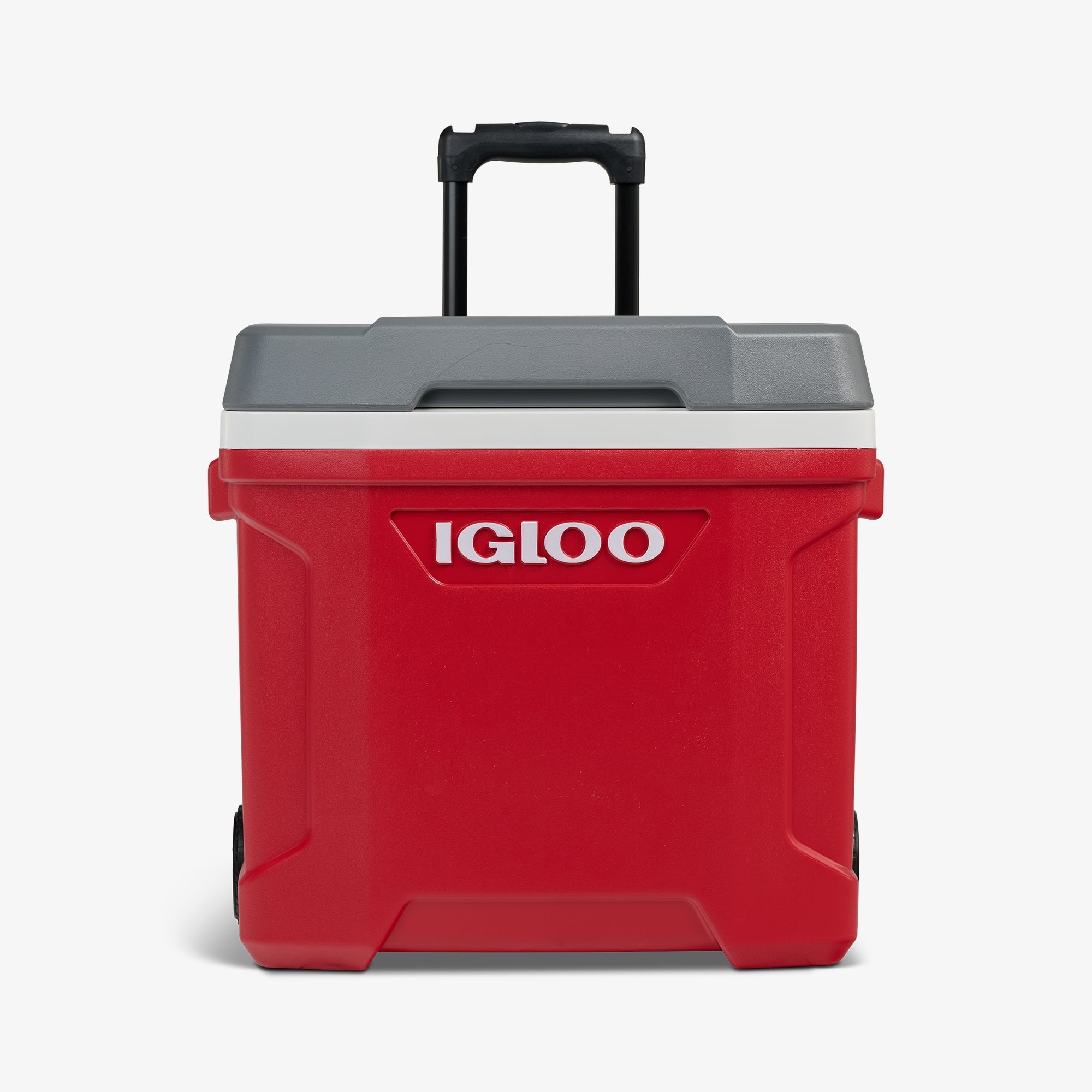 Latitude 30 Qt Roller Cooler R2 - Red - Strap View