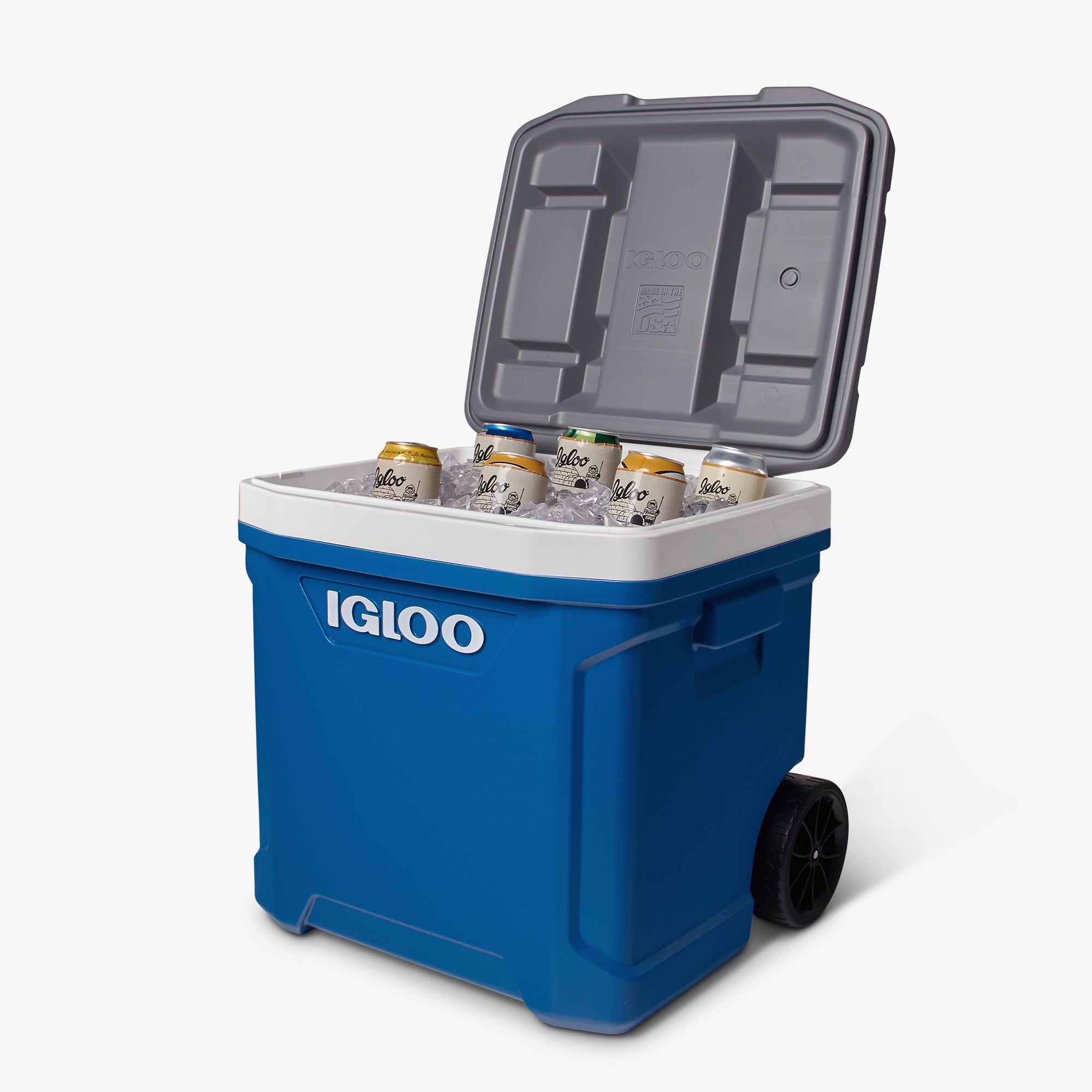 Latitude 60 Qt Roller Cooler E3 - Blue - Product View