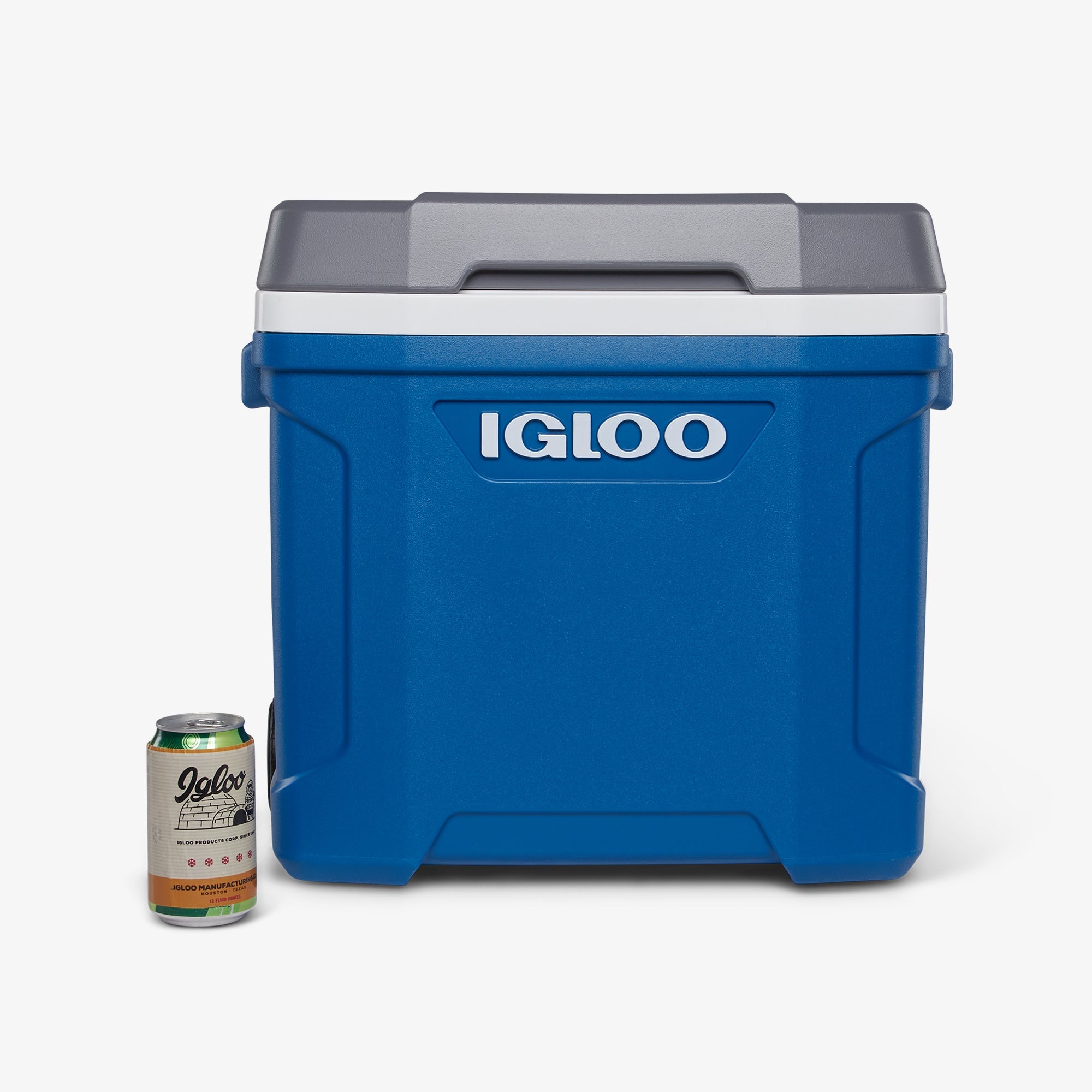 Latitude 30 Qt Roller Cooler R2 - Blue - Size View