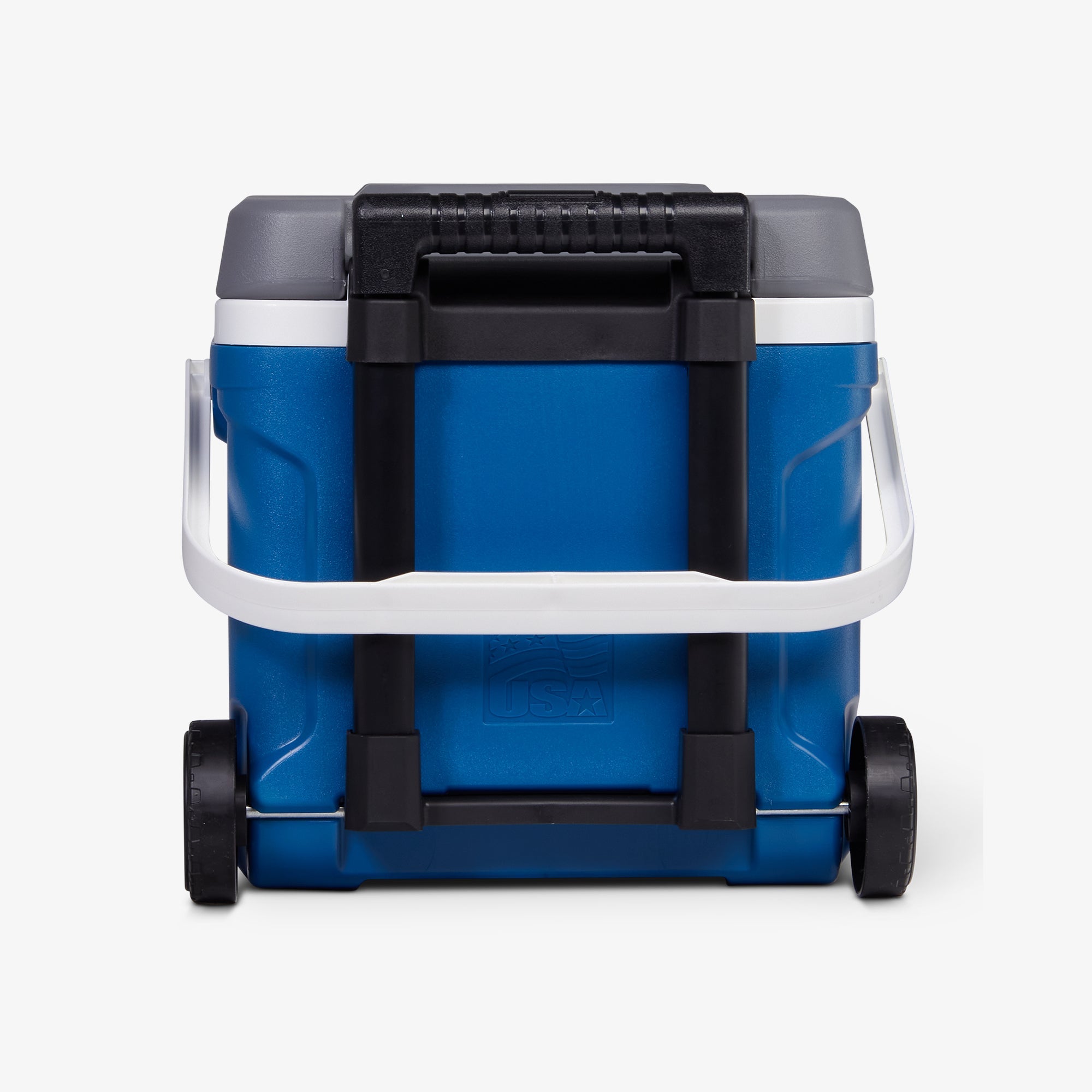 Latitude 16 Qt Roller Cooler E5 - Blue - Back View