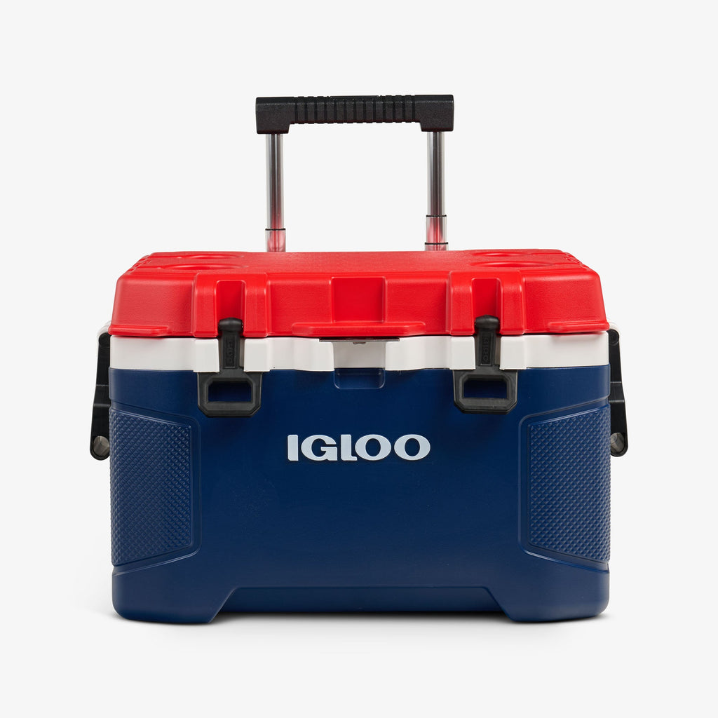 Trailmate® 52 Qt Roller Cooler S3 - Americana - Strap View