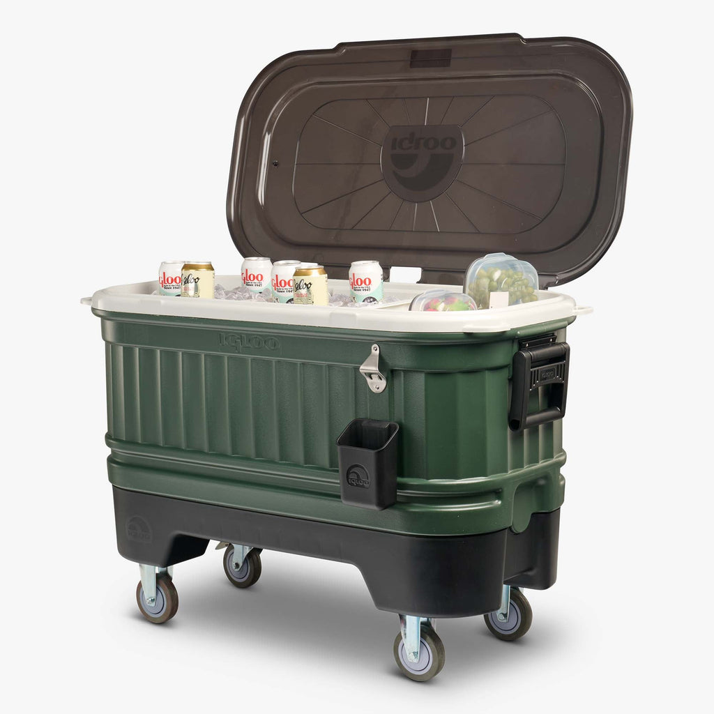 Party Bar 125 Qt Cooler E2 - Oil Green - Product View