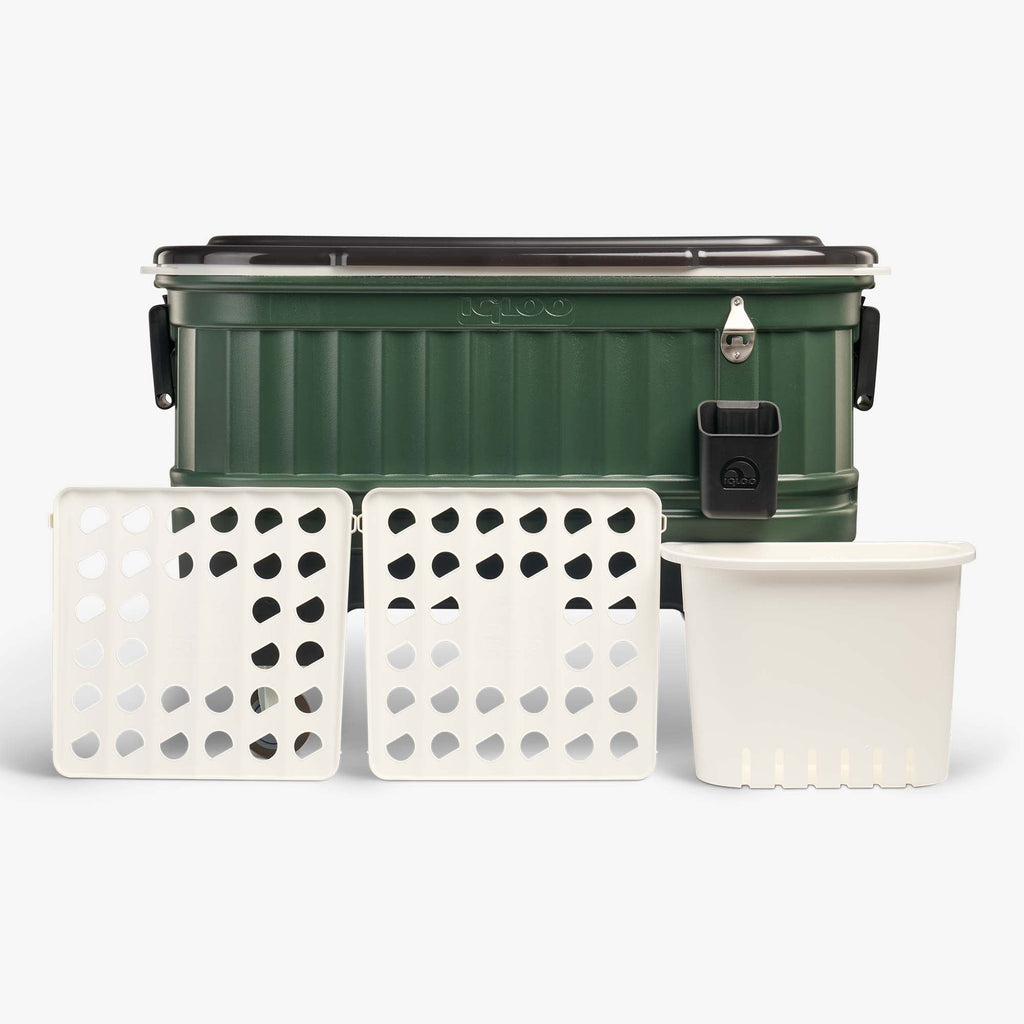 Party Bar 125 Qt Cooler E2 - Oil Green - Product View