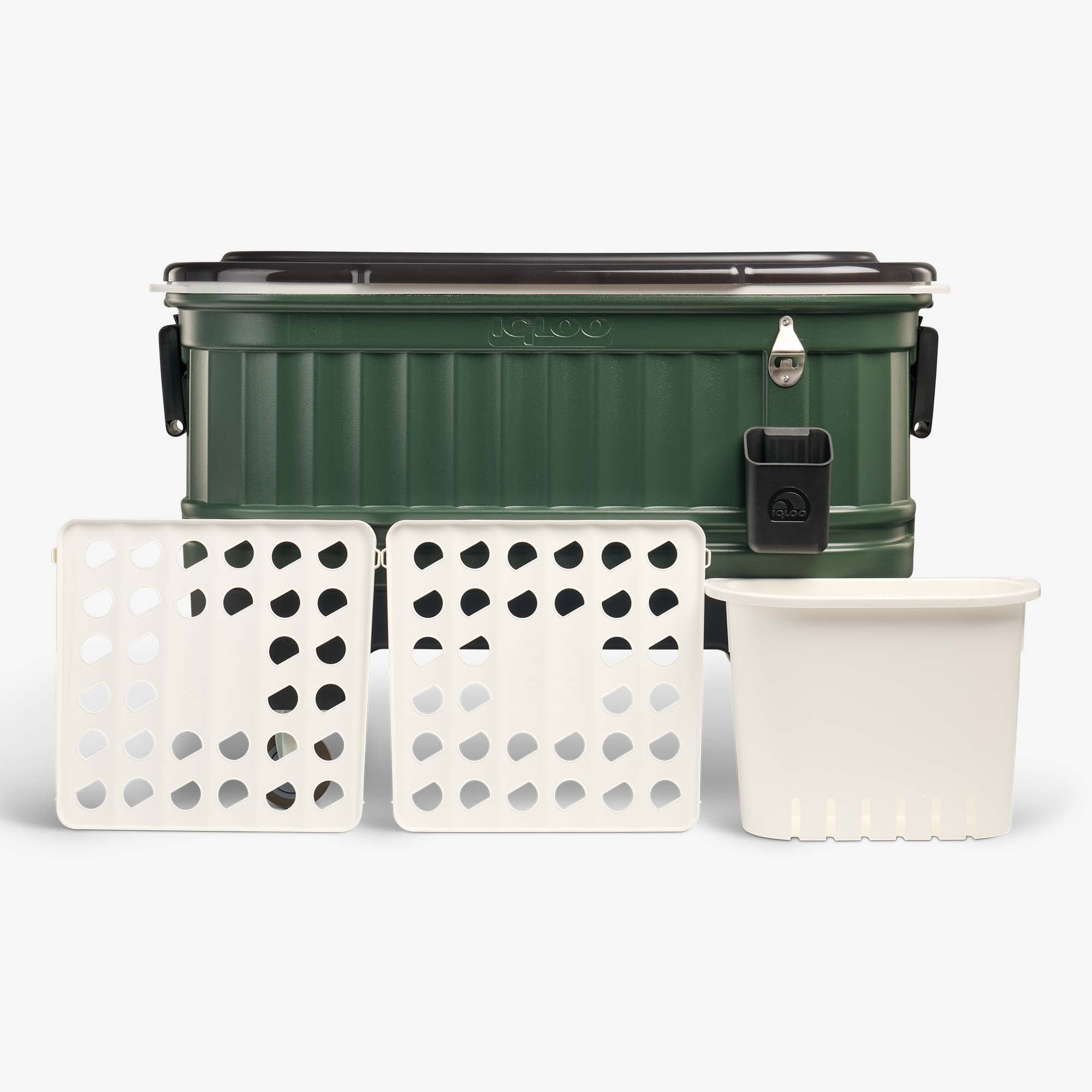 Party Bar 125 Qt Cooler E2 - Oil Green - Product View