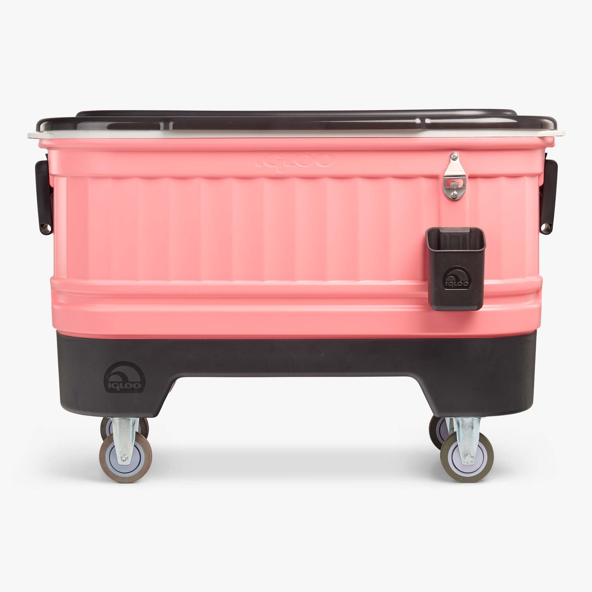 Party Bar 125 Qt Cooler E2 - Flamingo - Front View