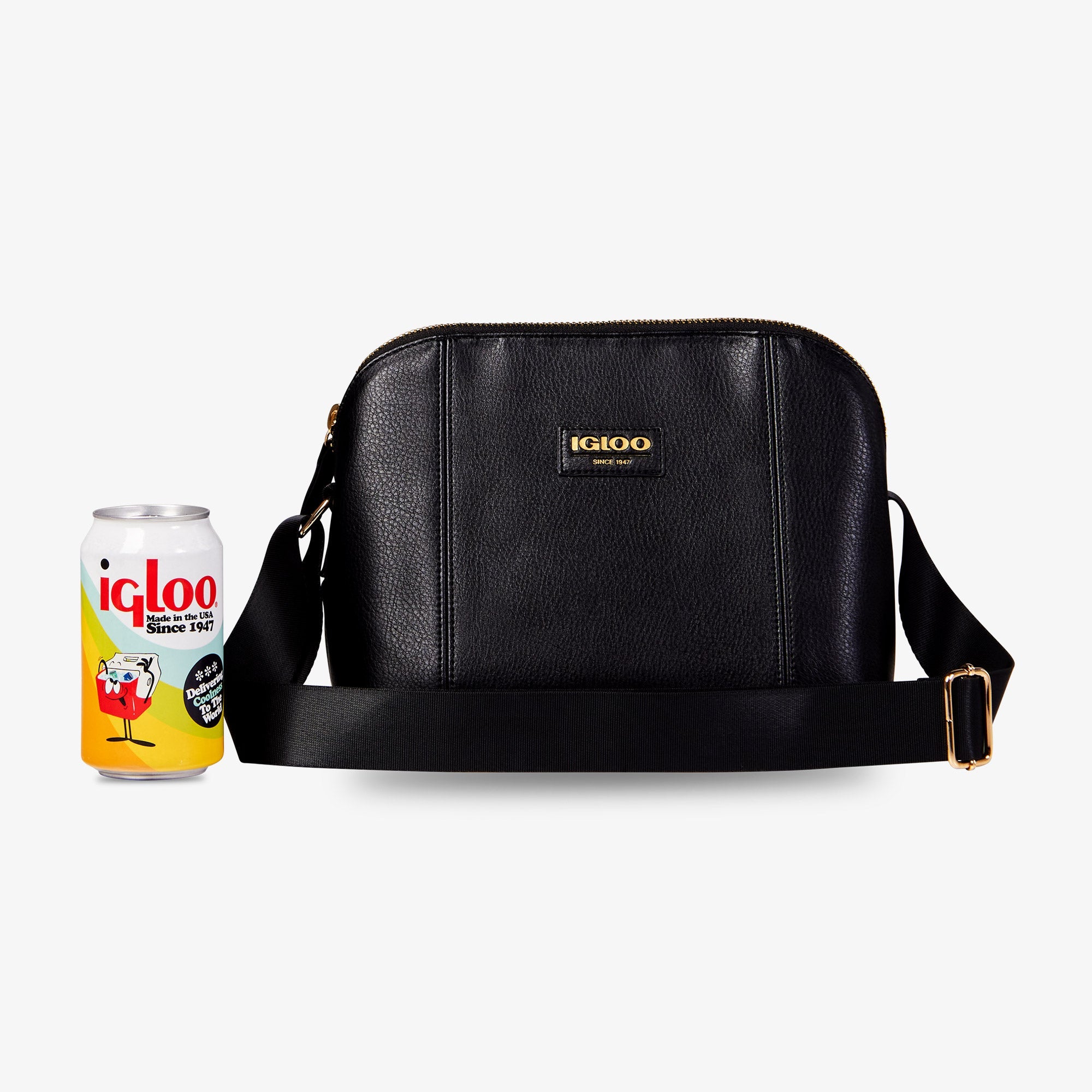 Igloo Luxe® Crossbody Cooler Bag J3 - Black - Size View