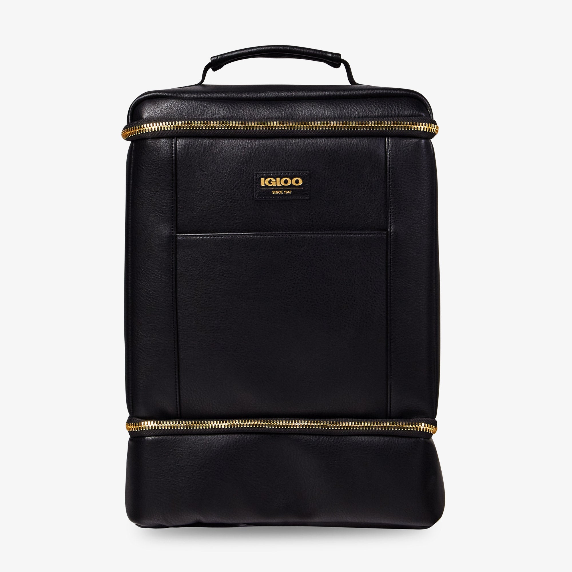 Igloo Luxe® Dual Compartment Backpack H1 - Black - Front View