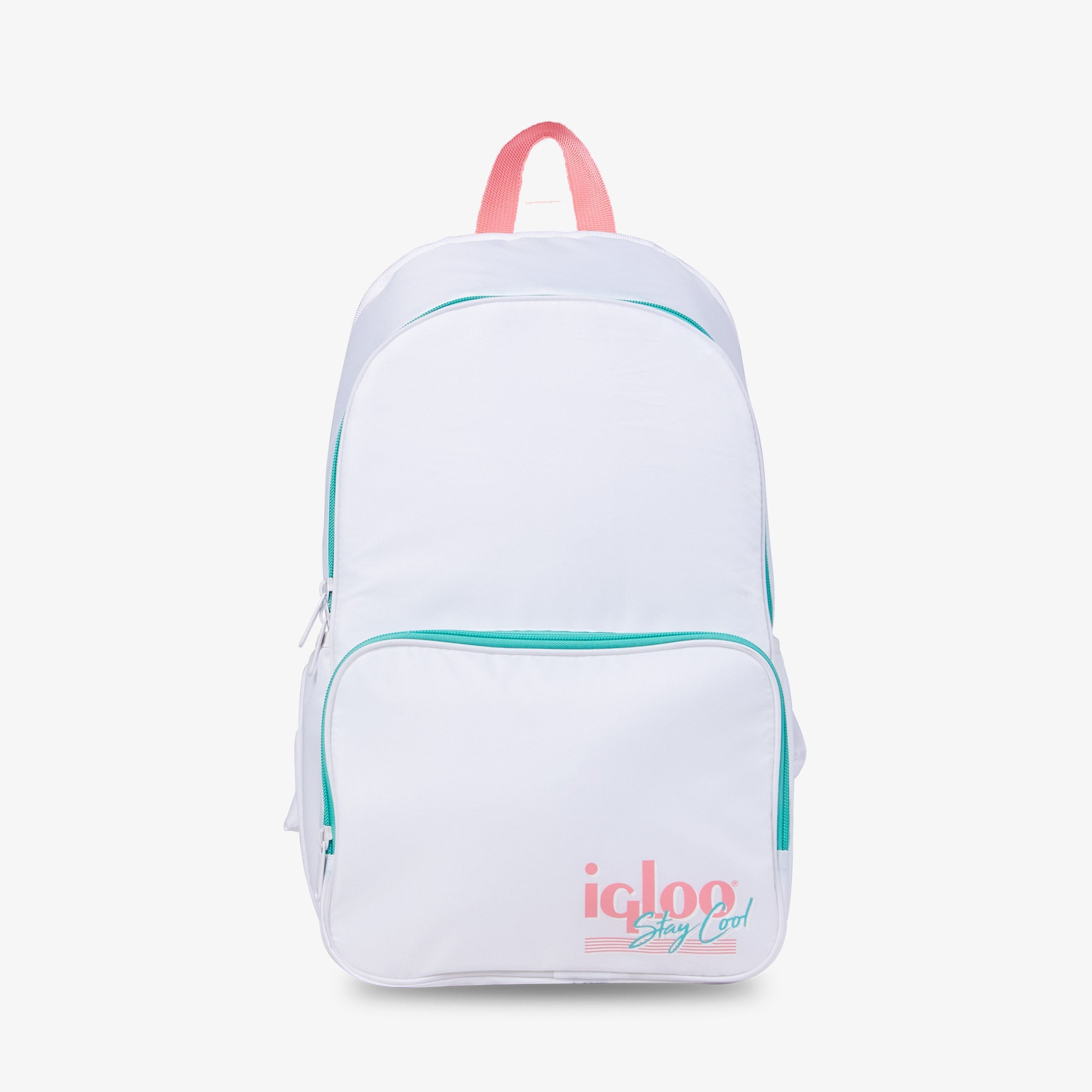 Retro Backpack Cooler R3 - White - Product View