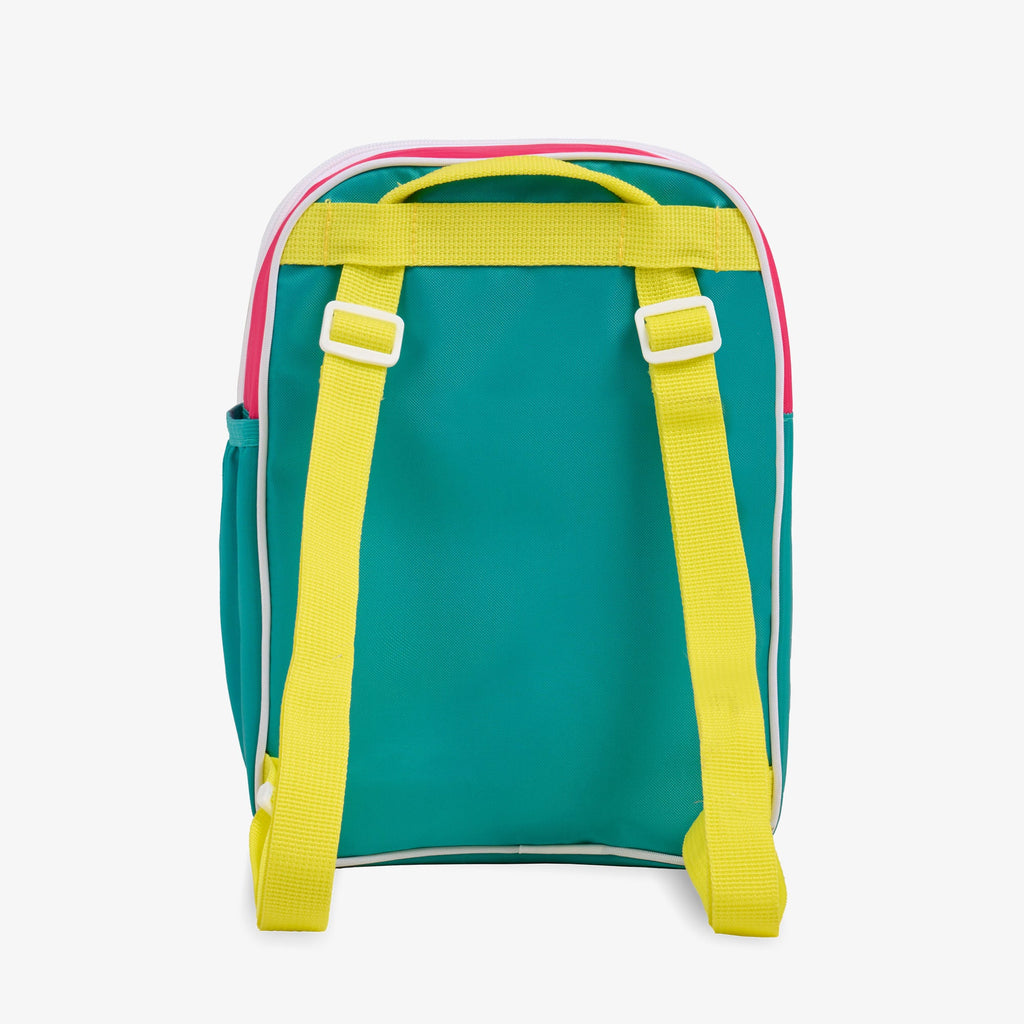Retro Mini Convertible Backpack W8 - Jade - Back View