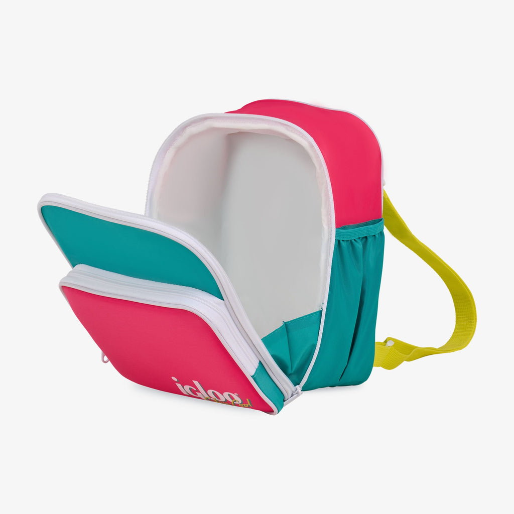 Retro Mini Convertible Backpack W8 - Jade - Open View