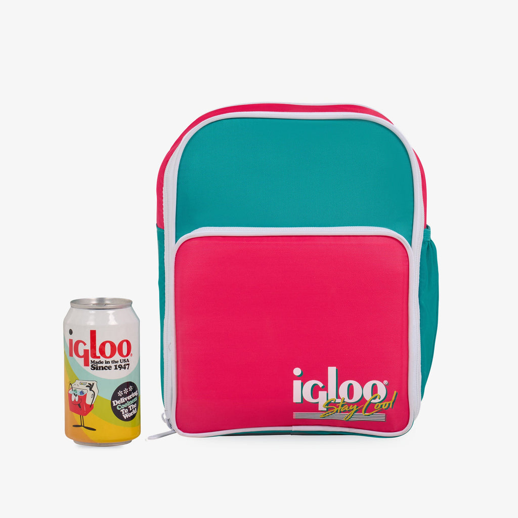 Retro Mini Convertible Backpack W8 - Jade - Size View