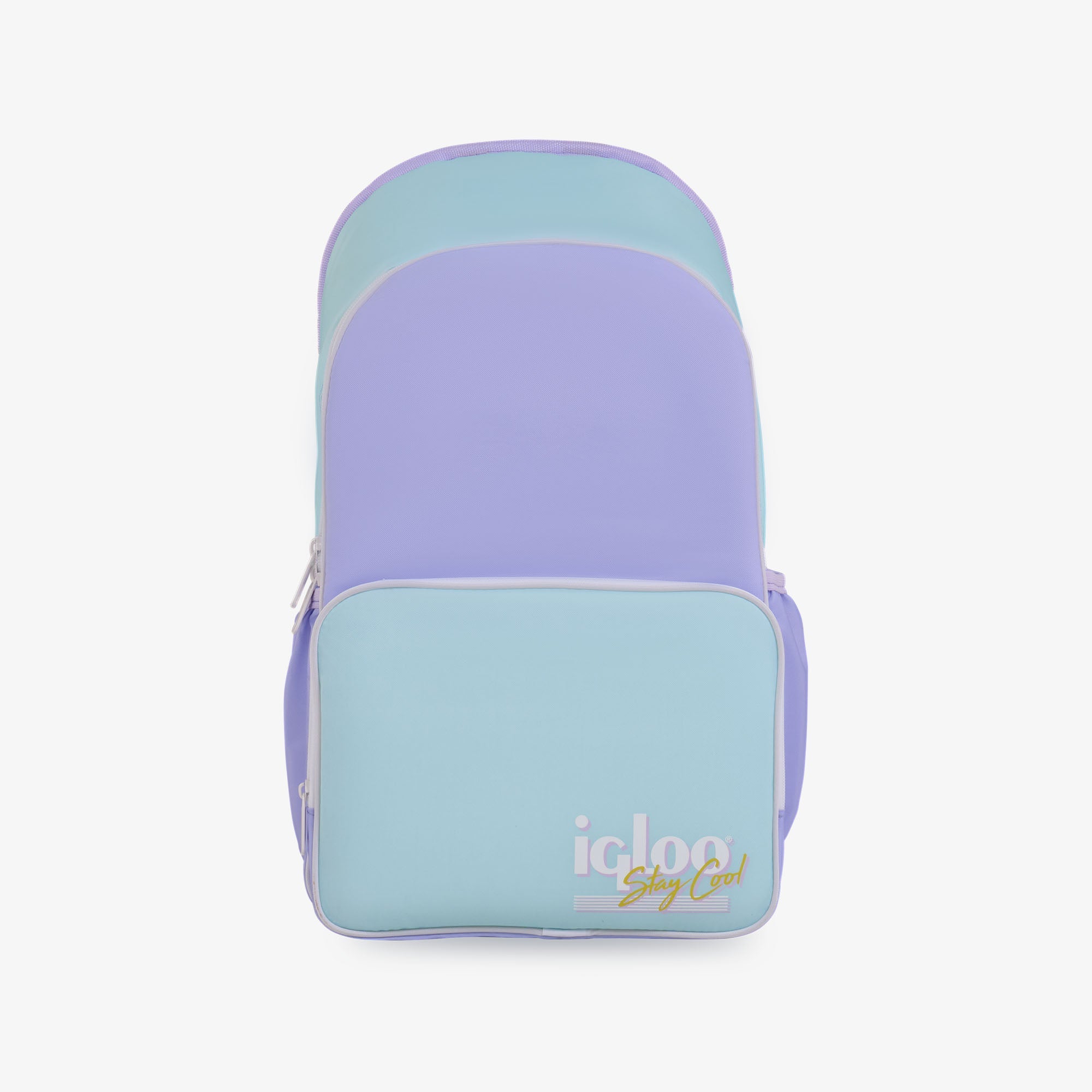 Retro Backpack Cooler R3 - Lilac - Front View