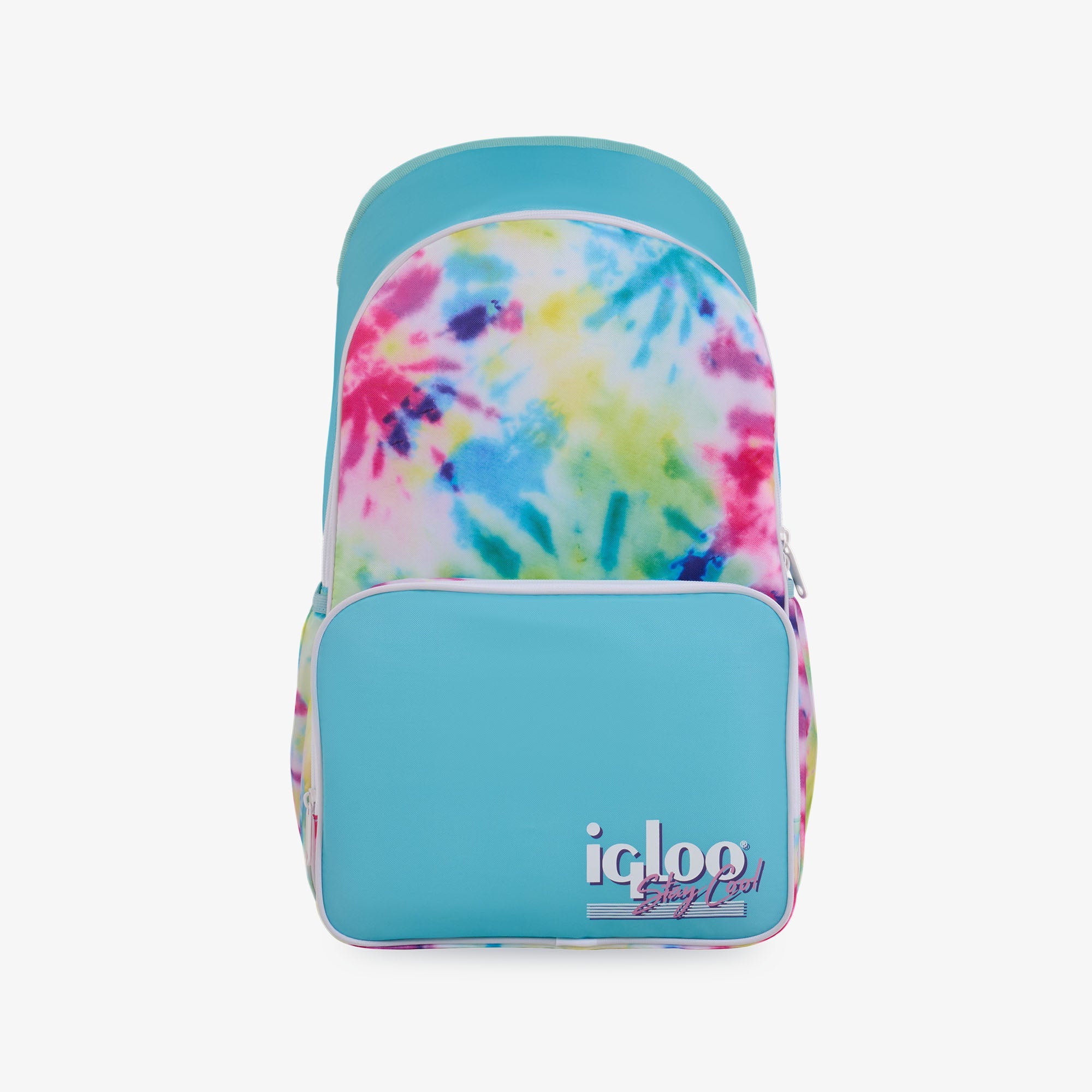 Retro Backpack Cooler R3 - Tie-Dye - Front View