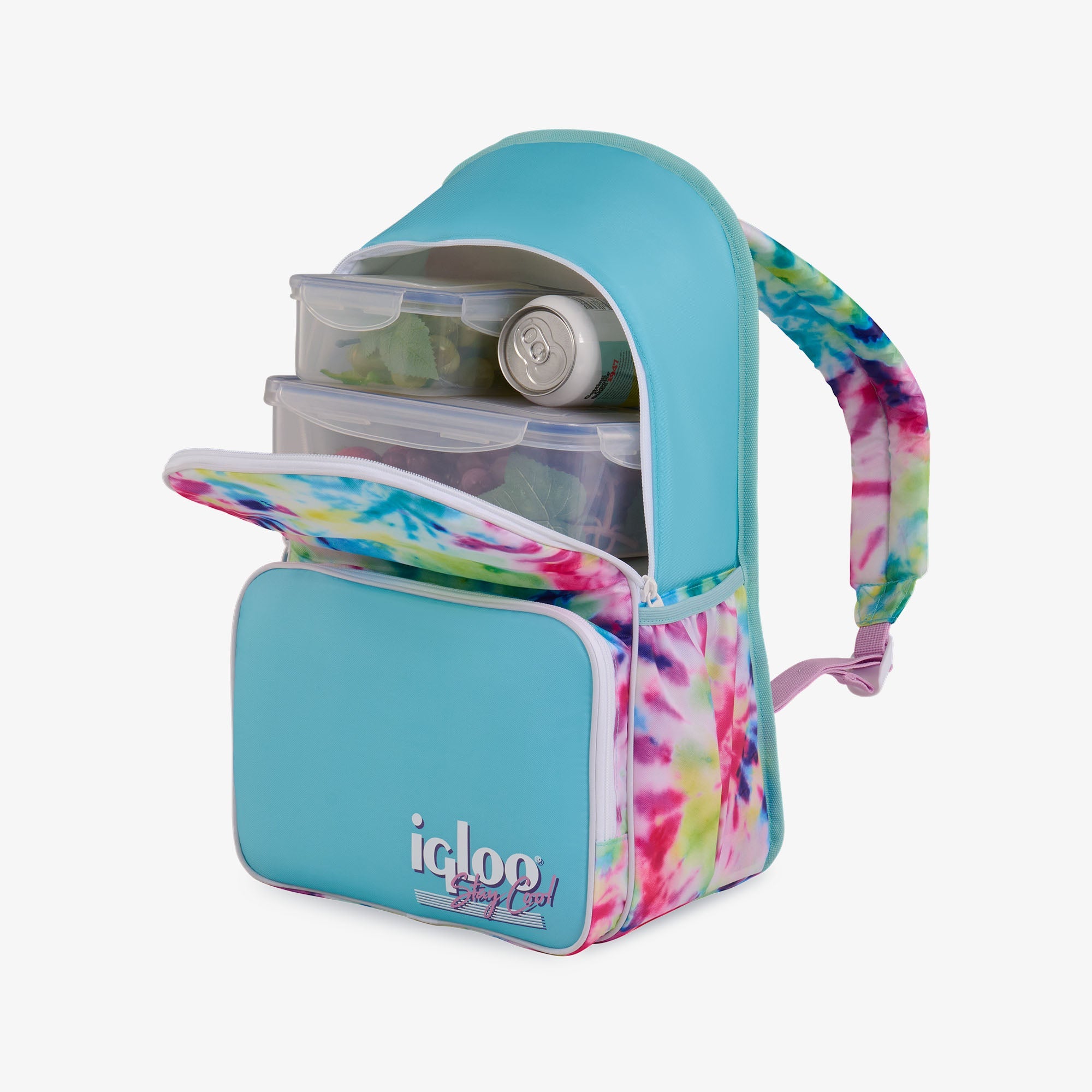 Retro Backpack Cooler R3 - Tie-Dye - Product View