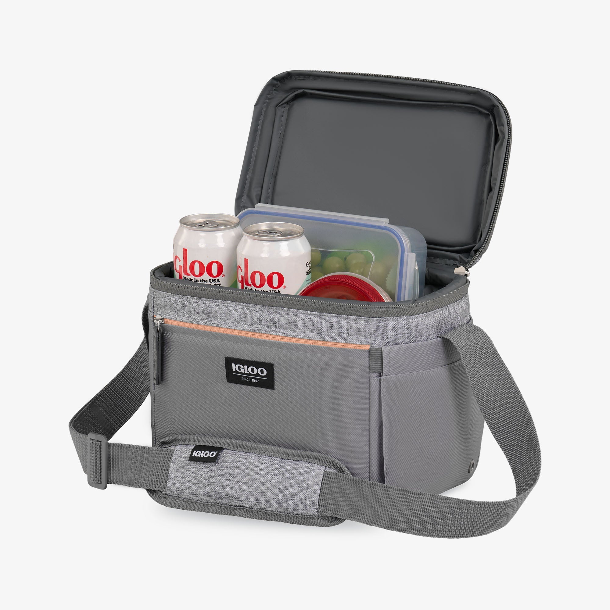 Everyday Lunch Rounded Cube Cooler Bag I9 - Gray - Product View