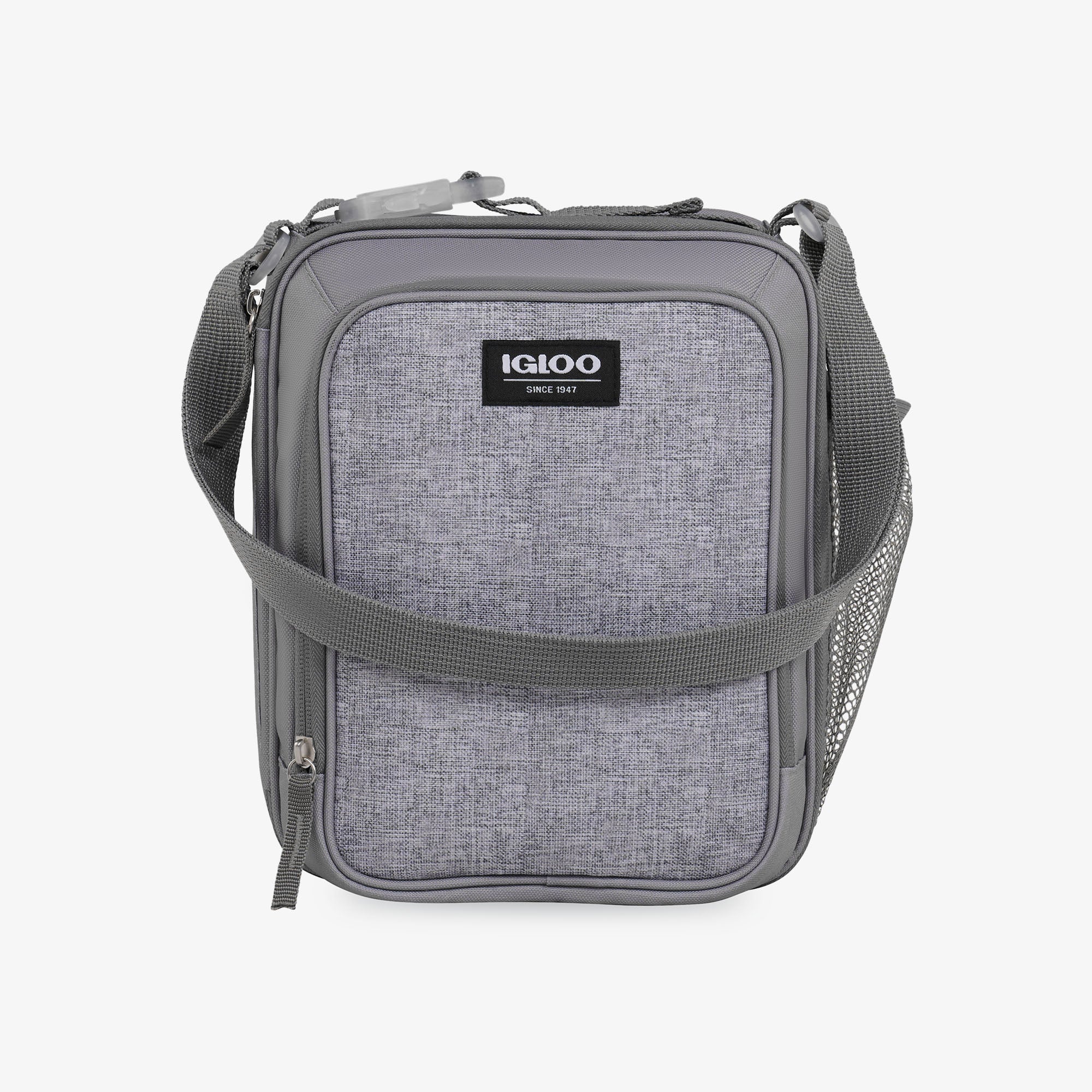 Kids Everyday Lunch Vertical Cooler Bag Q1 - Gray - Front View