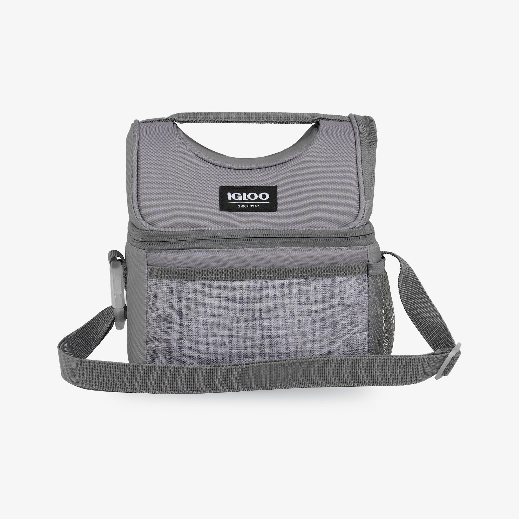 Kids Everyday Lunch Gripper Cooler Bag S6 - Gray - Front View