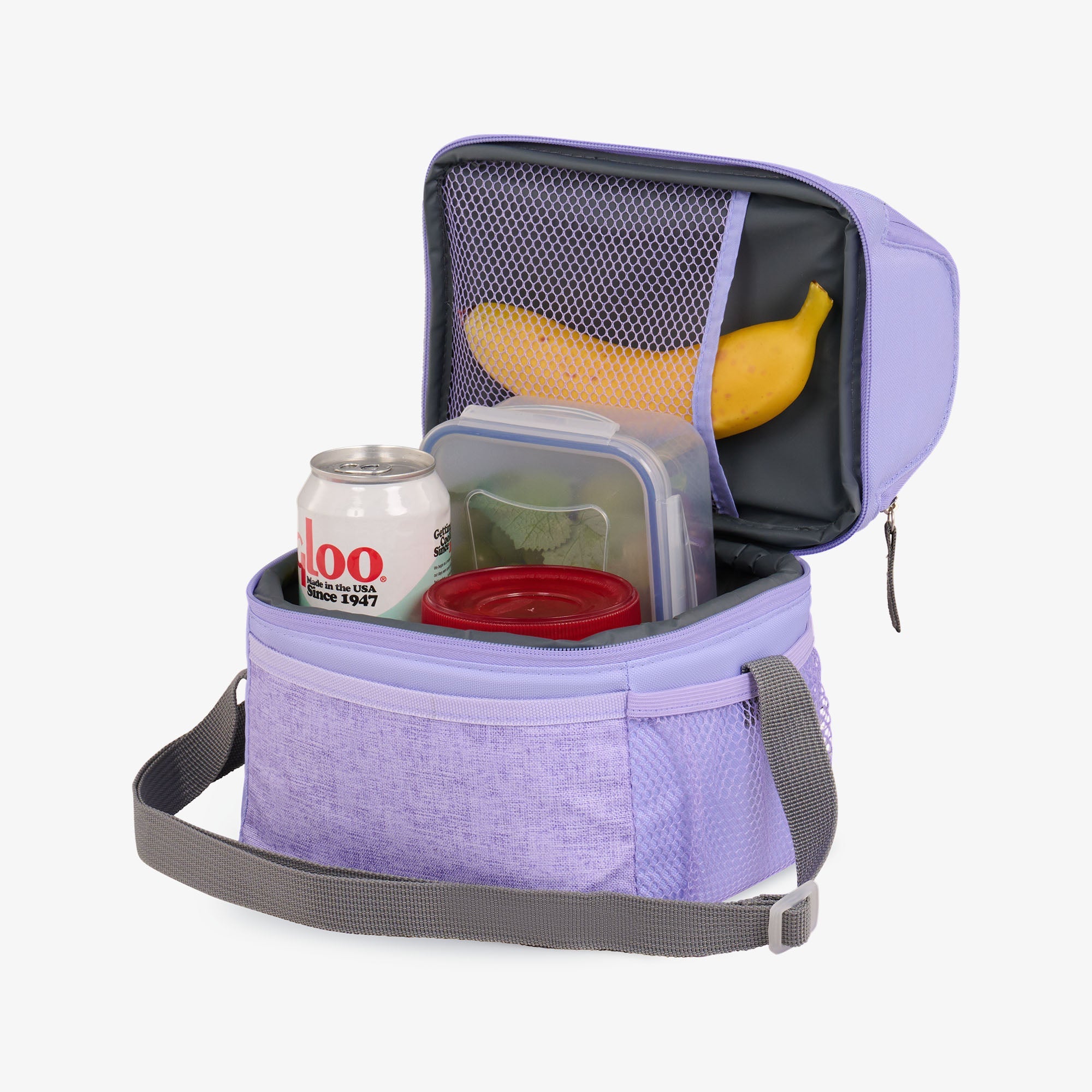 Kids Everyday Lunch Gripper Cooler Bag S6 - Lilac - Product View