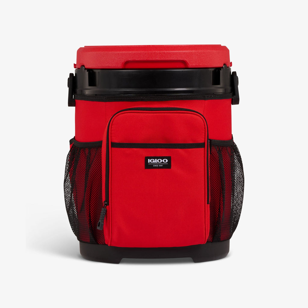 20 Qt Cooler Bucket J4 - Red Heat - Front View