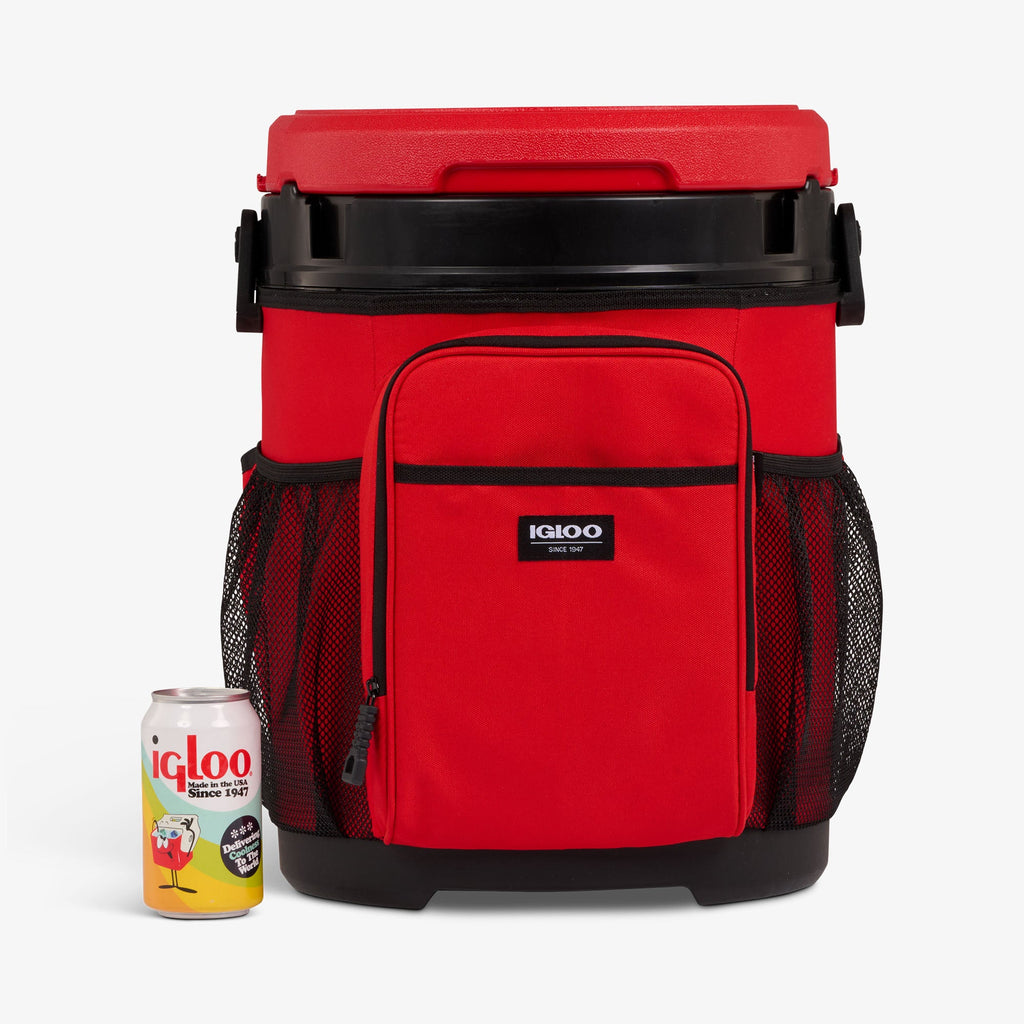 20 Qt Cooler Bucket J4 - Red Heat - Size View