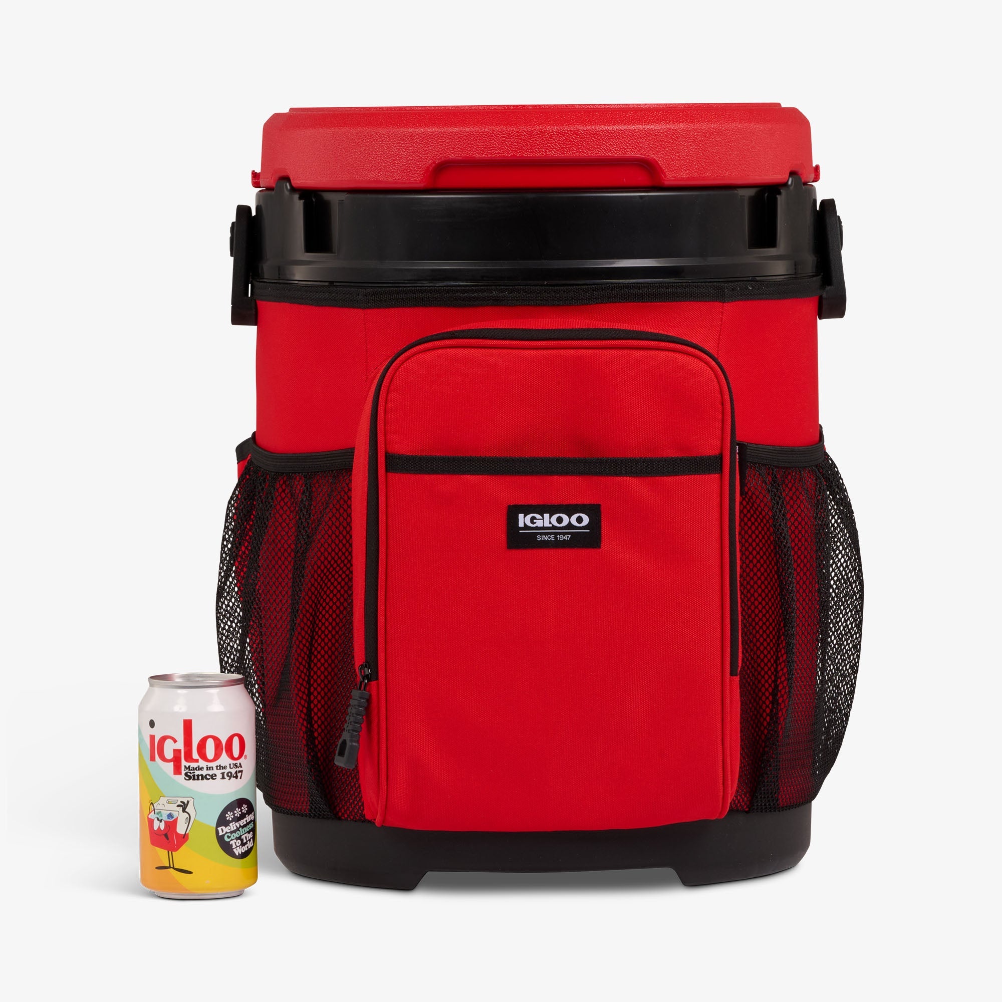 20 Qt Cooler Bucket J4 - Red Heat - Size View