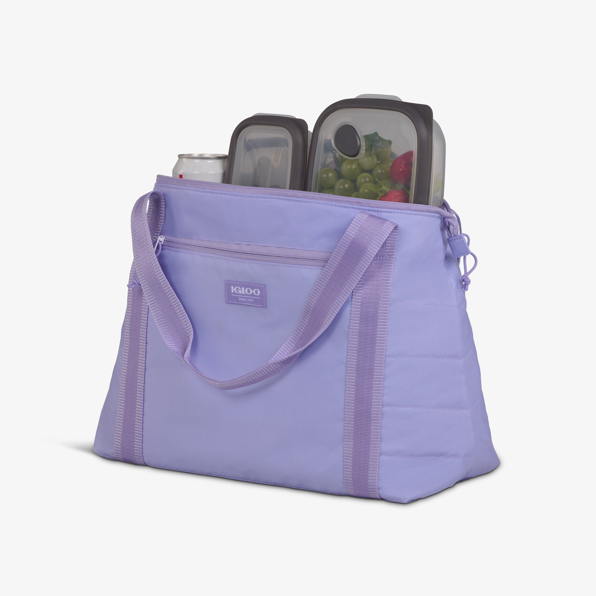 Packable Puffer 20-Can Cooler Bag P3 - Lilac - Product View