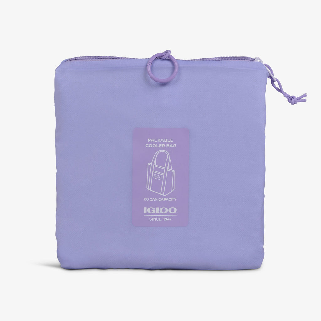 Packable Puffer 20-Can Cooler Bag P3 - Lilac - Product View