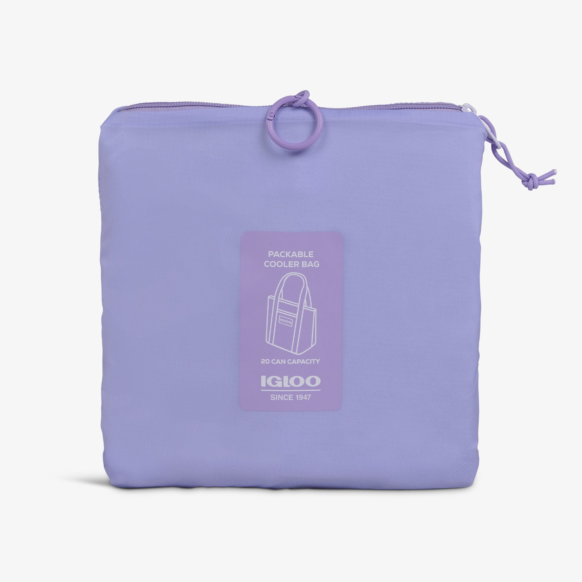 Packable Puffer 20-Can Cooler Bag P3 - Lilac - Product View