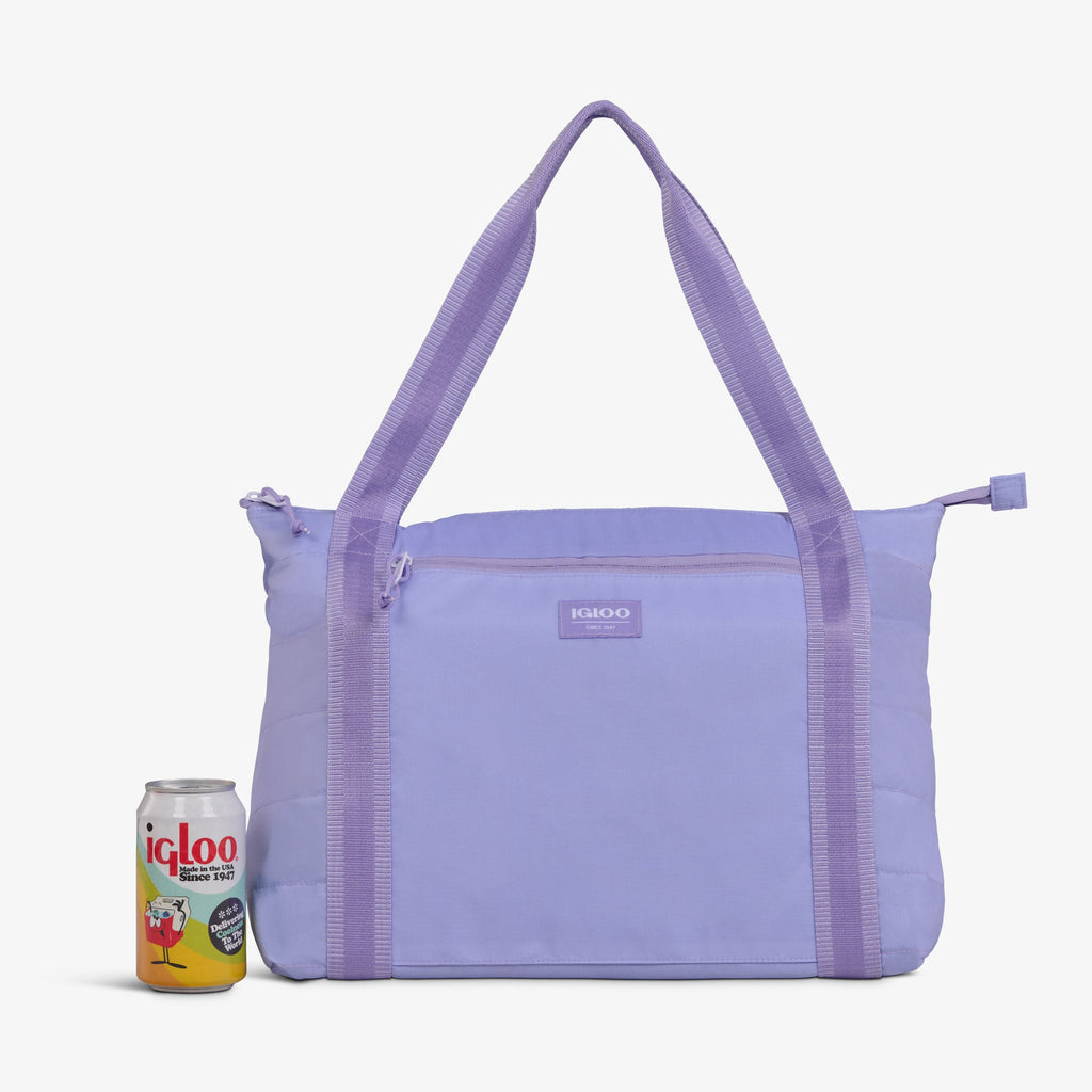 Packable Puffer 20-Can Cooler Bag P3 - Lilac - Product View