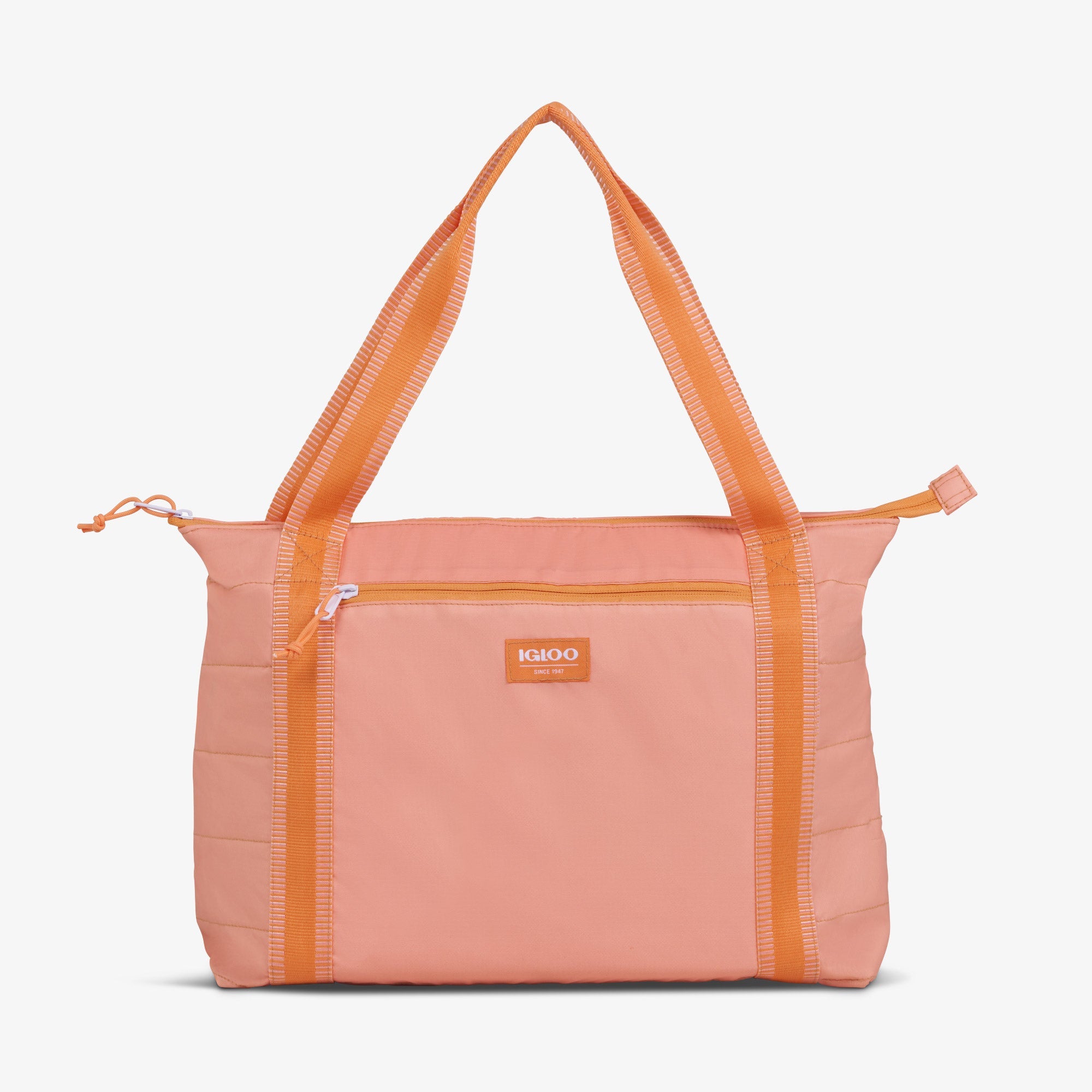 Packable Puffer 20-Can Cooler Bag P3 - Apricot - Front View