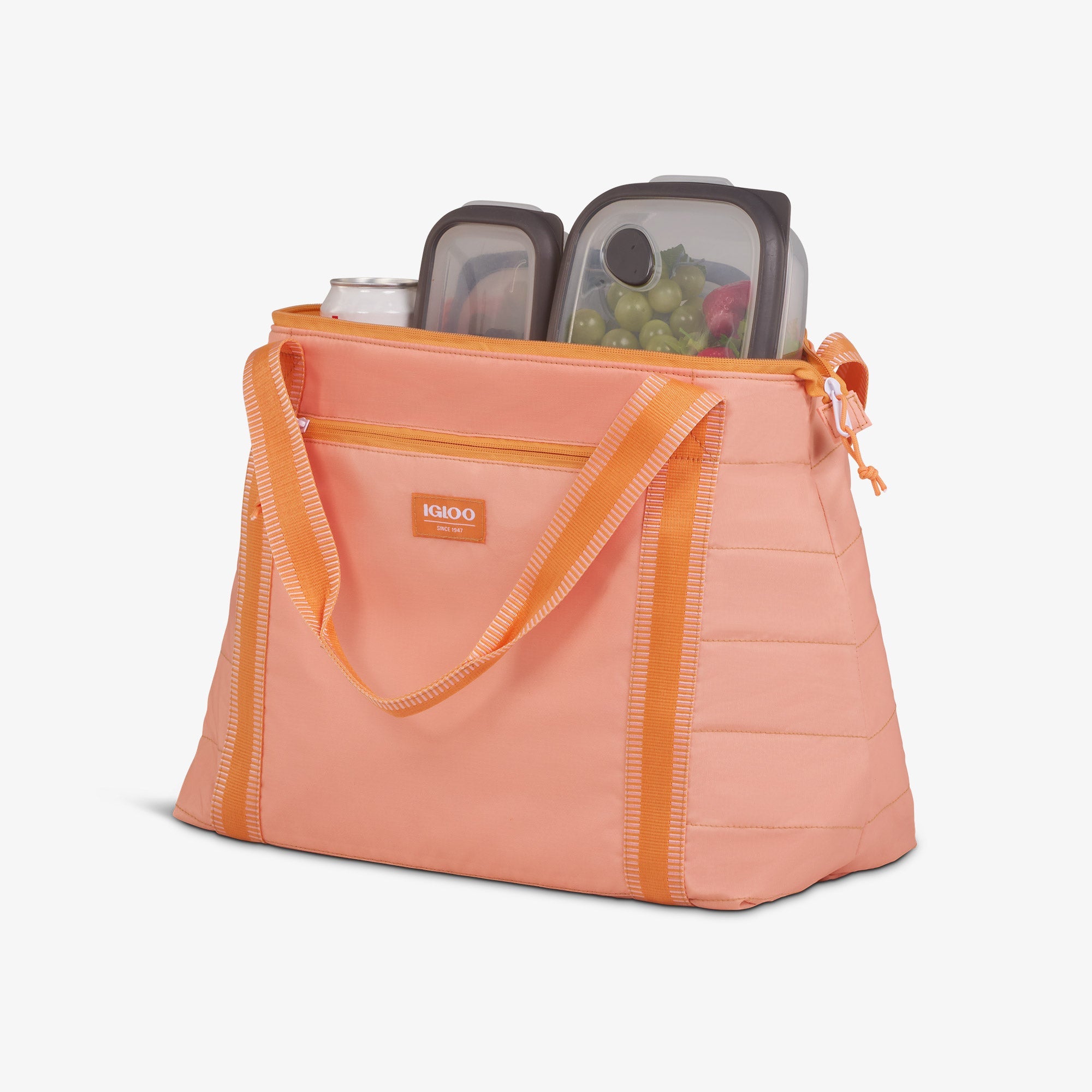Packable Puffer 20-Can Cooler Bag P3 - Apricot - Product View