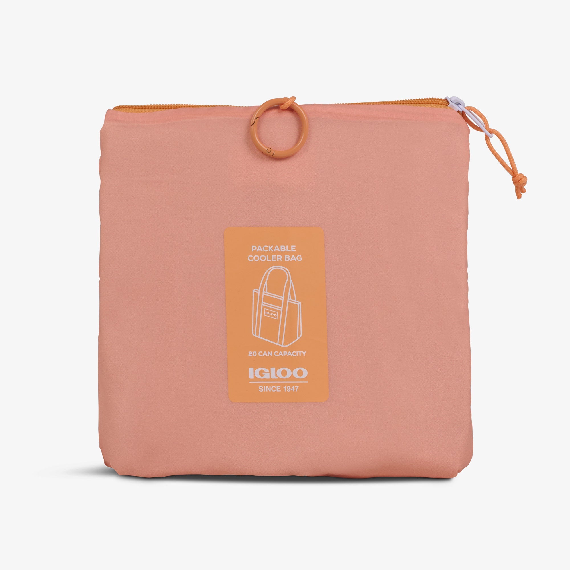 Packable Puffer 20-Can Cooler Bag P3 - Apricot - Product View