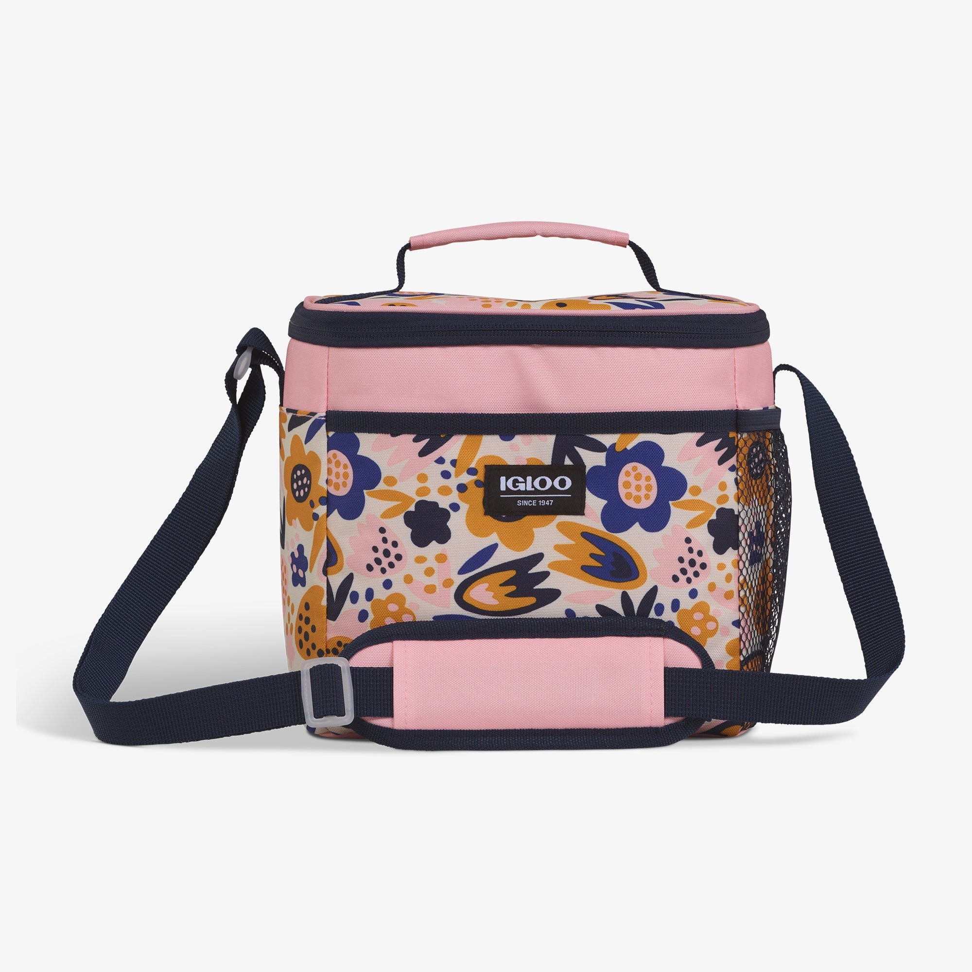 Kids Square Lunch Bag Y1 - Floral - Front View