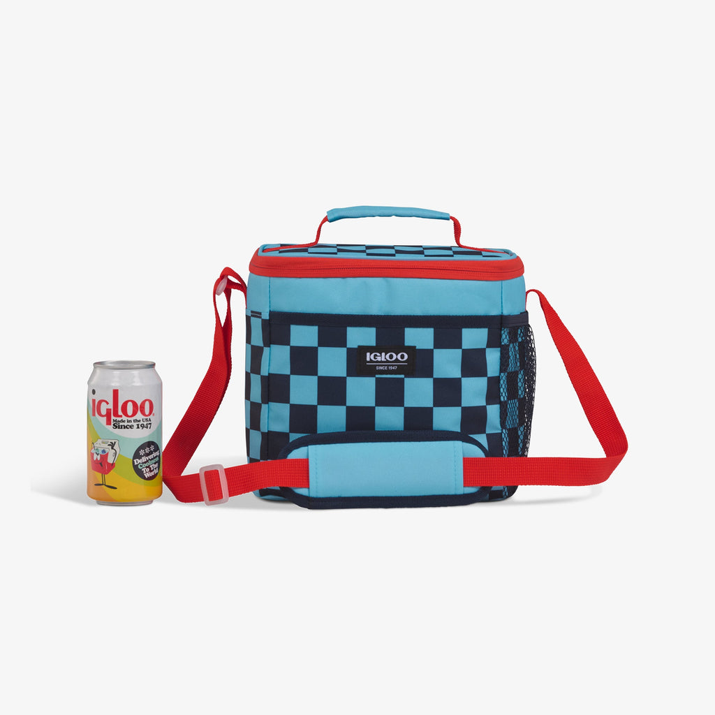Kids Square Lunch Bag Y1 - Checkers - Size View