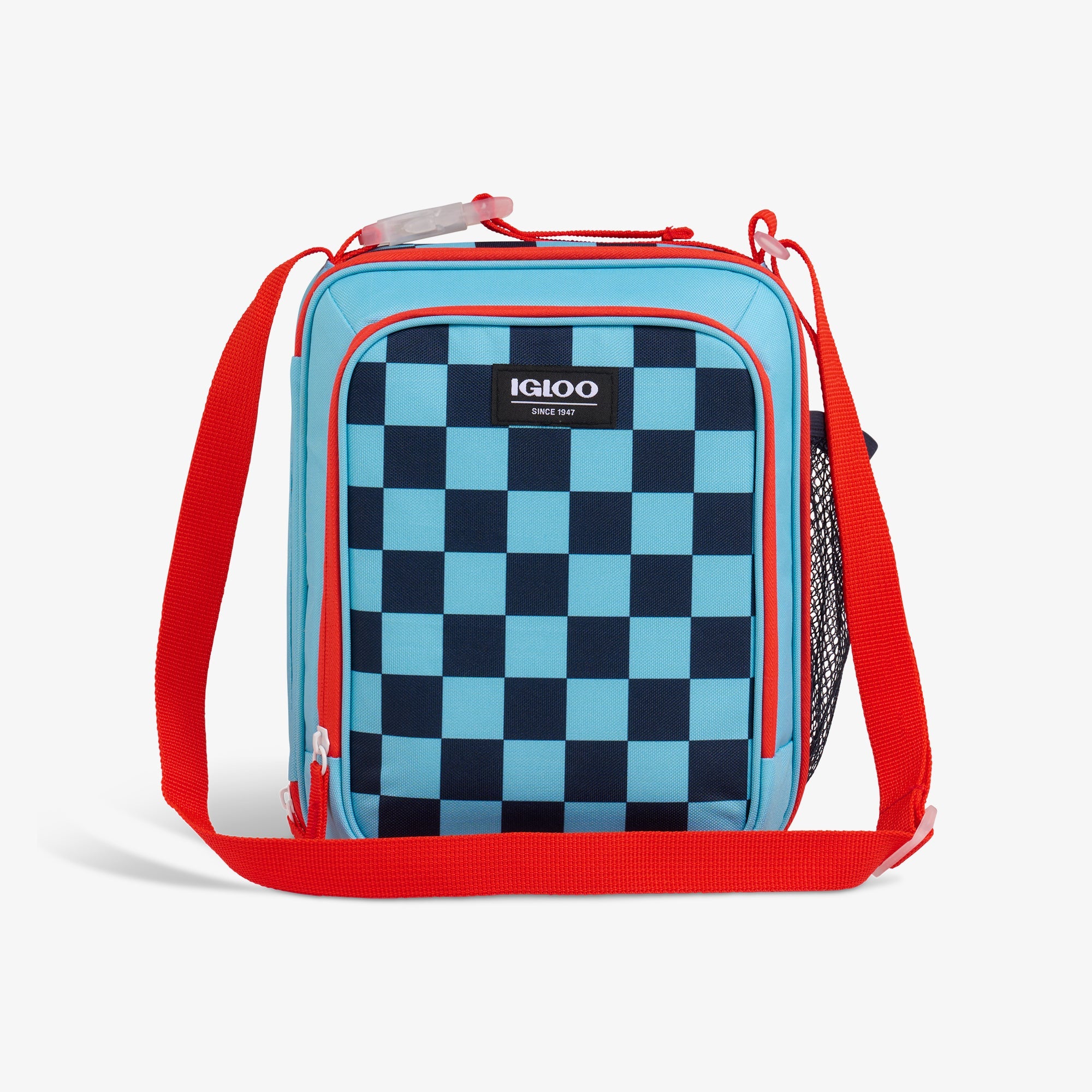 Kids Everyday Lunch Vertical Cooler Bag Q1 - Checkers - Front View