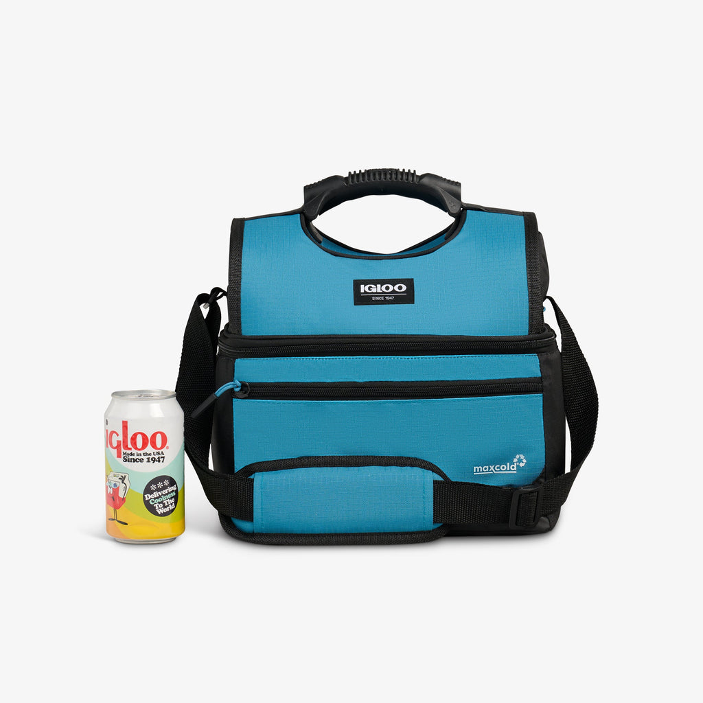 Latitude Gripper 16-Can Cooler Bag U4 - Modern Blue - Size View