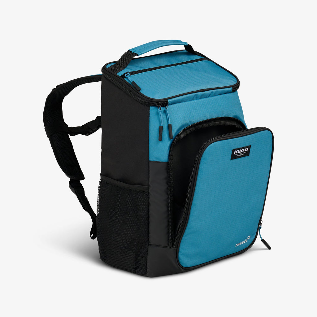 Latitude Top Grip 24-Can Backpack K3 - Modern Blue - Open View
