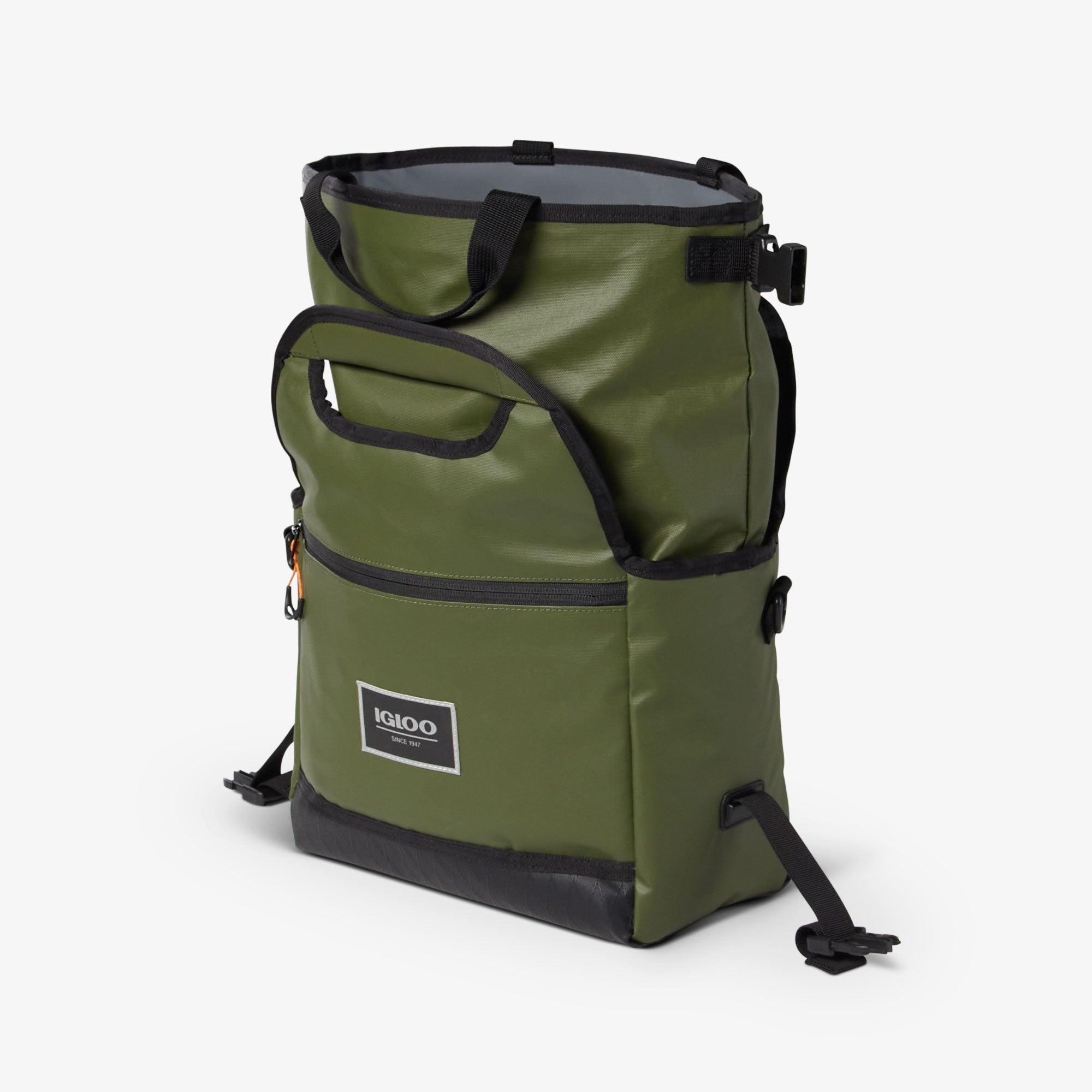 Pursuit 16-Can Lunch Bag P9 - Chive - Open View