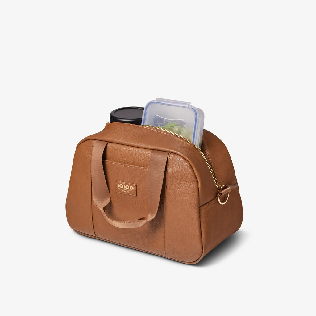 Igloo Luxe® Satchel Cooler Bag Q3 - Cognac - Product View
