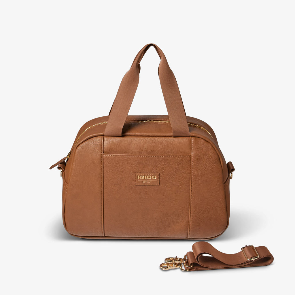 Igloo Luxe® Satchel Cooler Bag Q3 - Cognac - Product View
